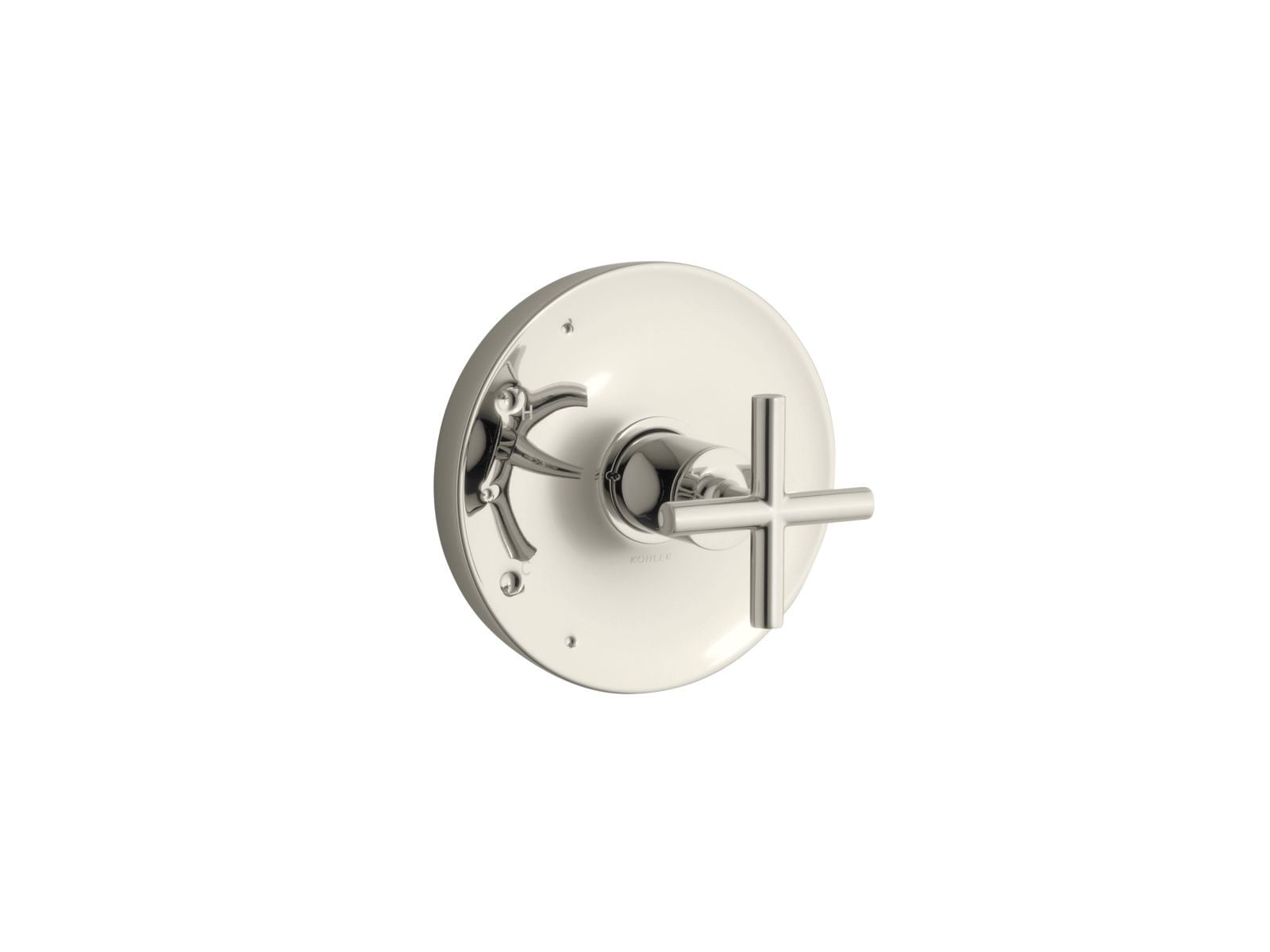 KOHLER TS14423-3-SN Vibrant Polished Nickel Cross Shower Faucet Handle