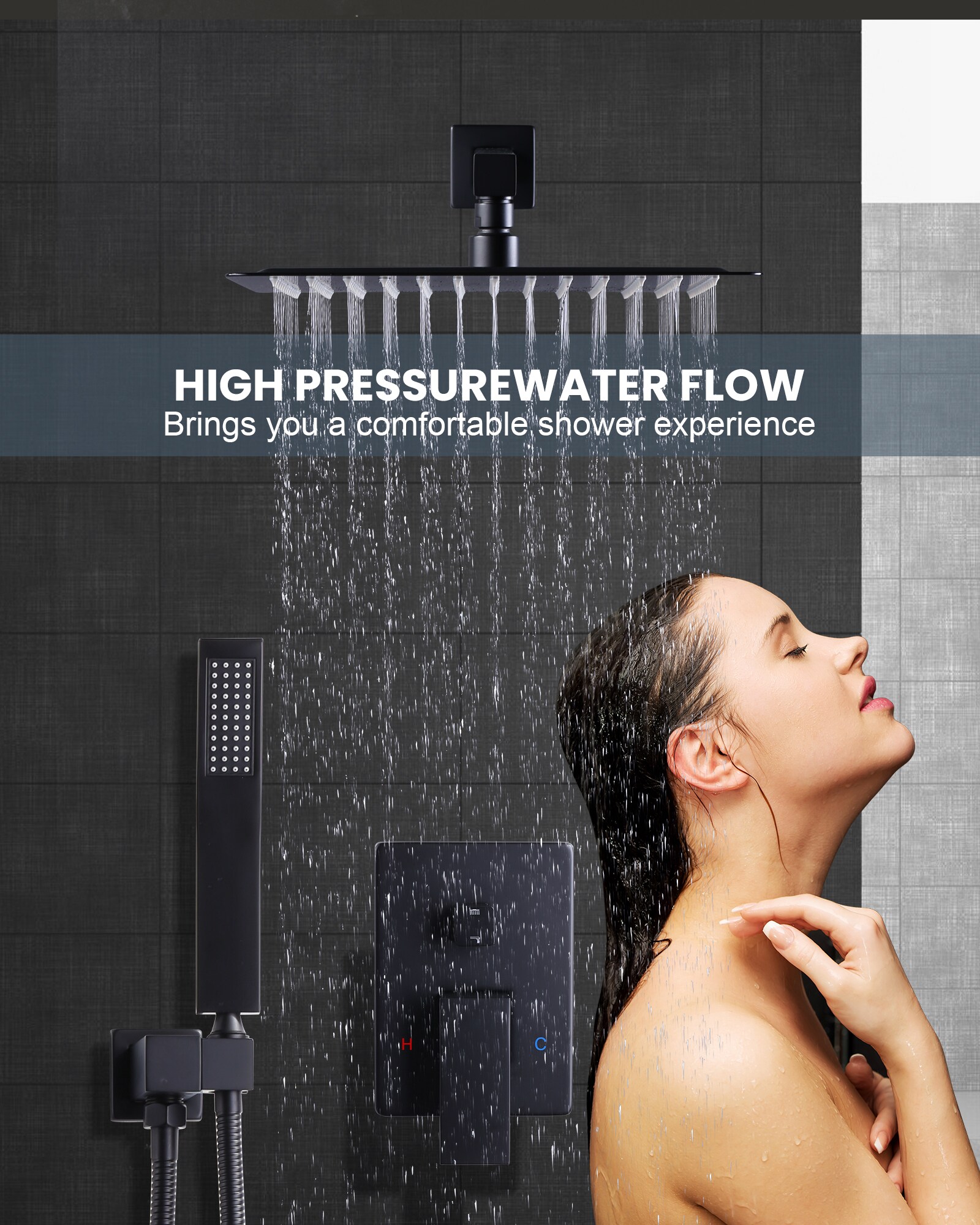 WOWOW 3091700D-12 Showerhead-Bar-Panels - View #2
