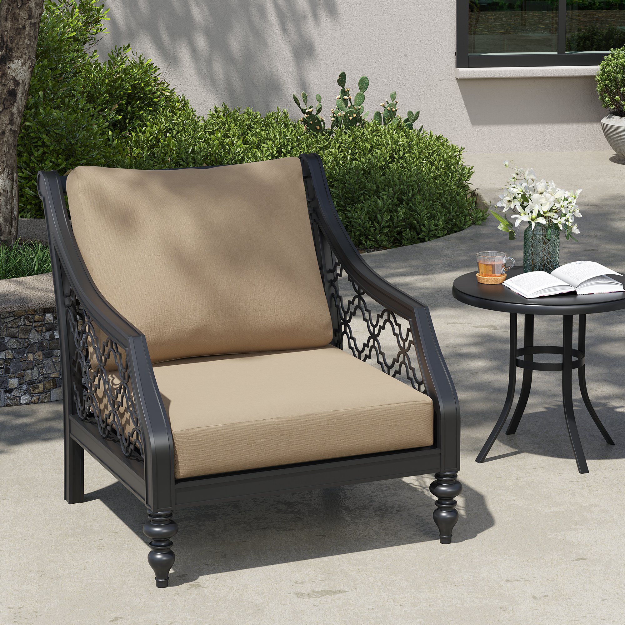 CloudFly CL-CU005BEI-1 Patio-Furniture-Cushions - View #8