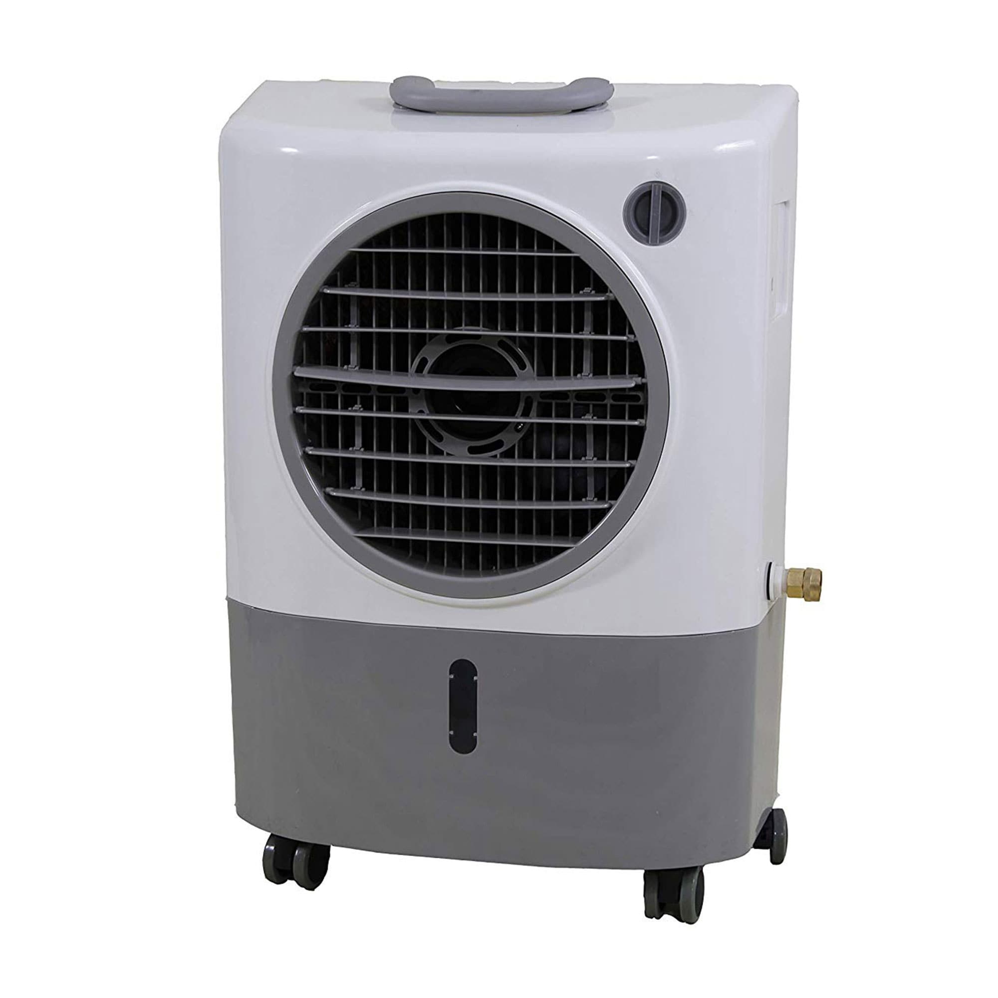 Hessaire 1300-CFM 2-Speed Indoor Portable Evaporative Cooler for 500-sq ft in White | 159002 -  MC18M
