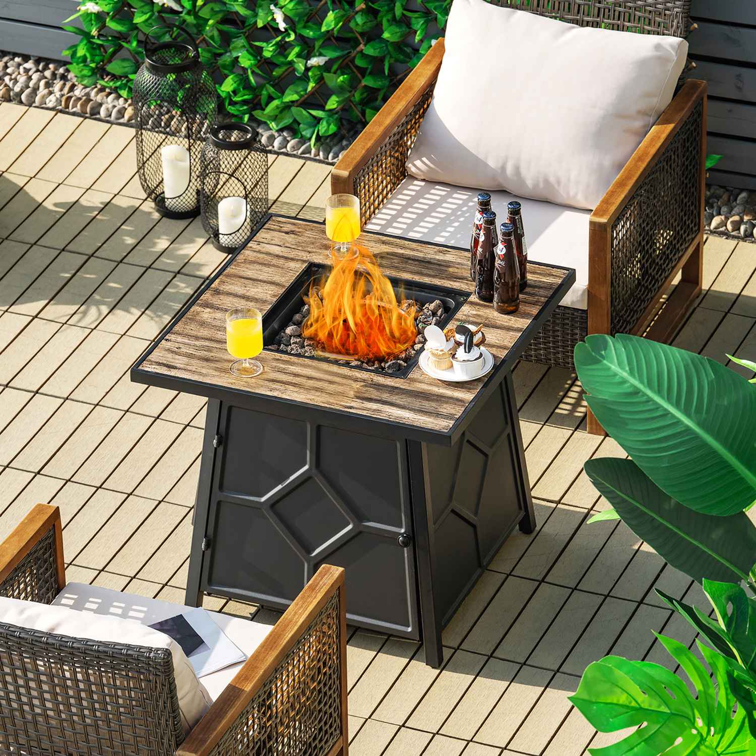 Costway CSHY000122 Outdoor-Gas-Firepits - View #3