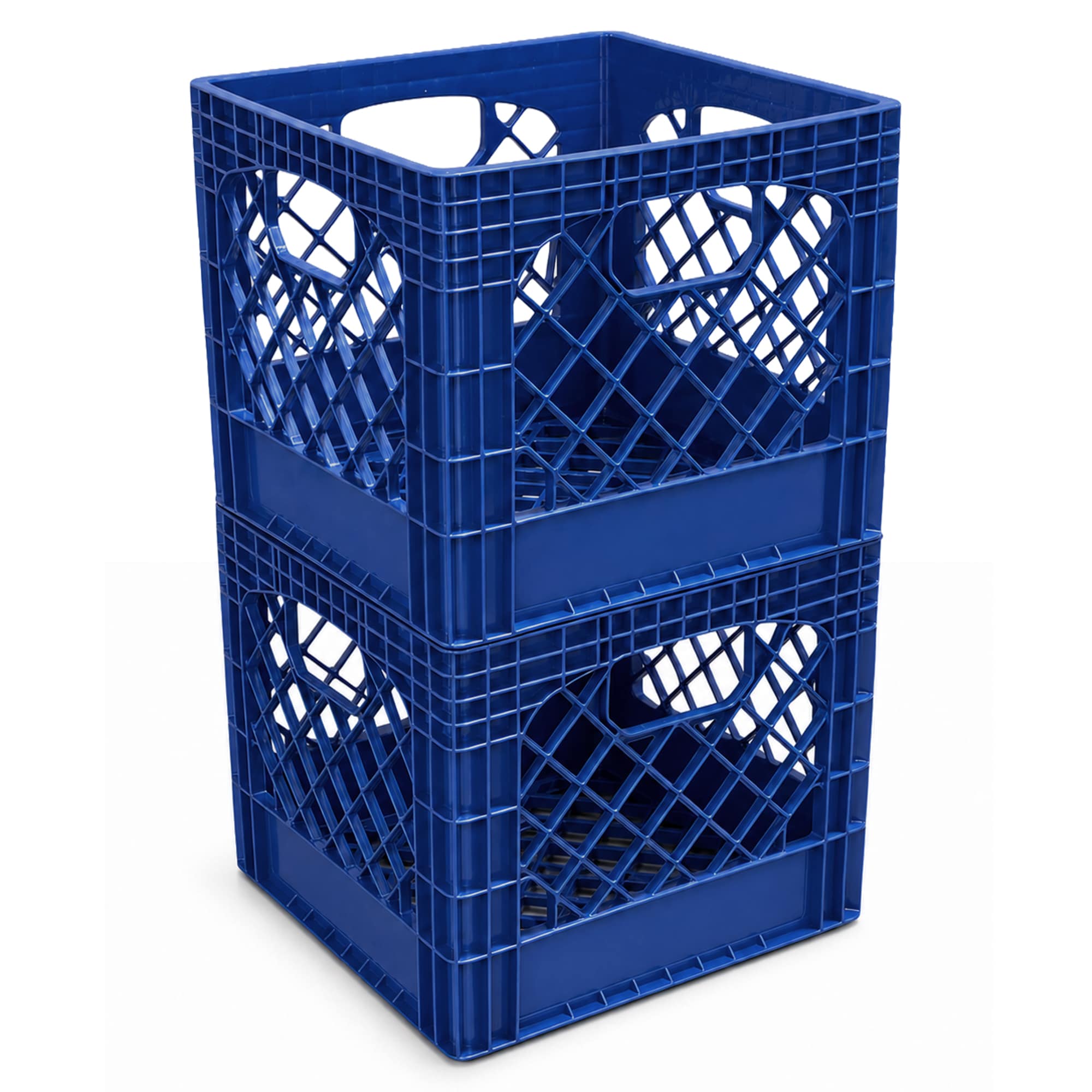 Juggernaut Storage  2-Pack Crate for Office Storage and Classroom OrganizationBlue