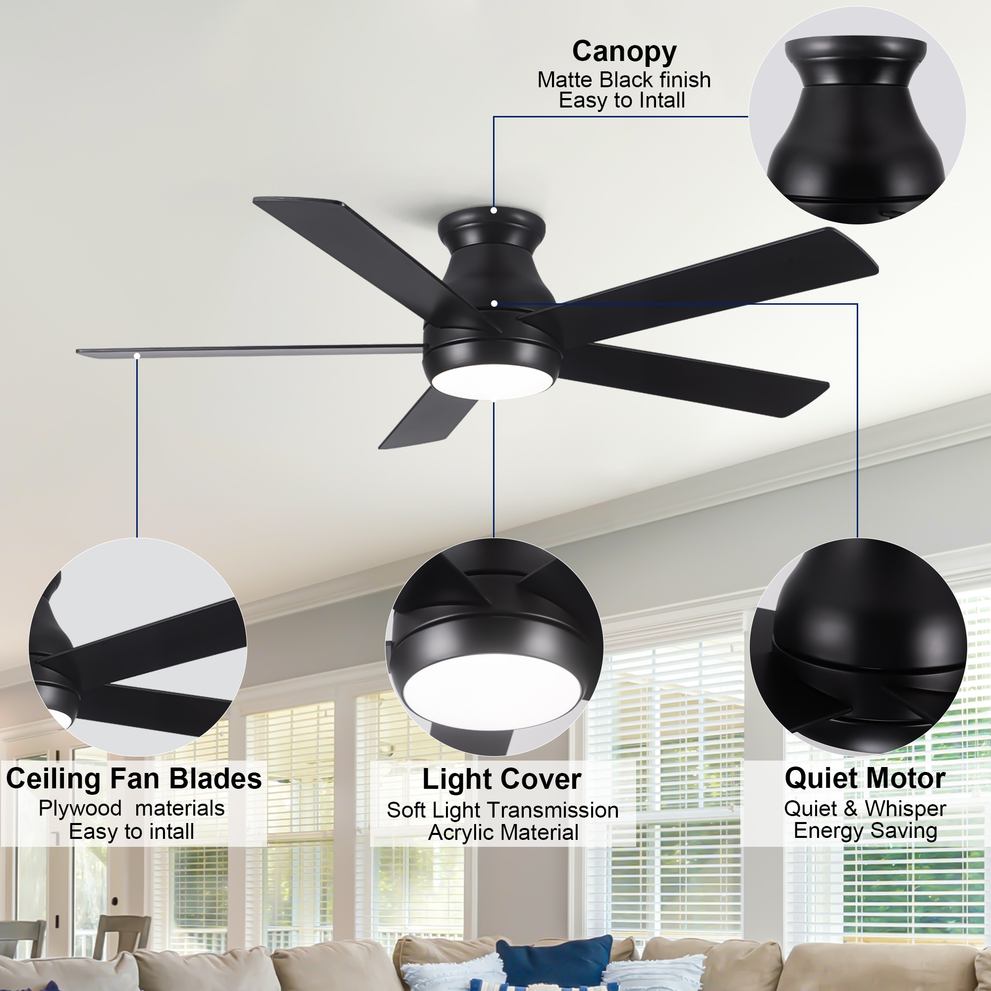 YUHAO LSDC1185BK52 Ceiling-Fans - View #16