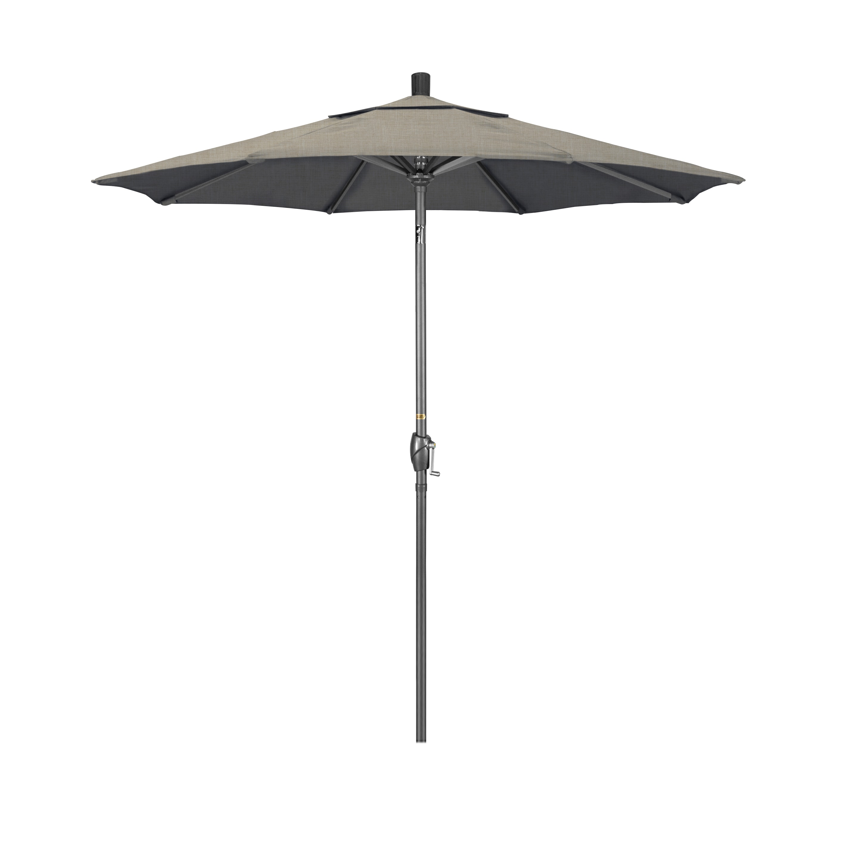 California Umbrella 194061482742 7.5-Feet Aluminum Gray Market Patio Umbrella
