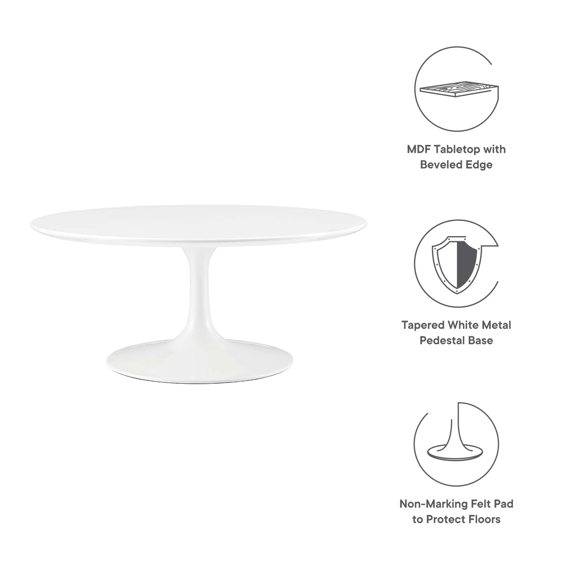 Modway EEI-1646-WHI Coffee-Tables - View #2