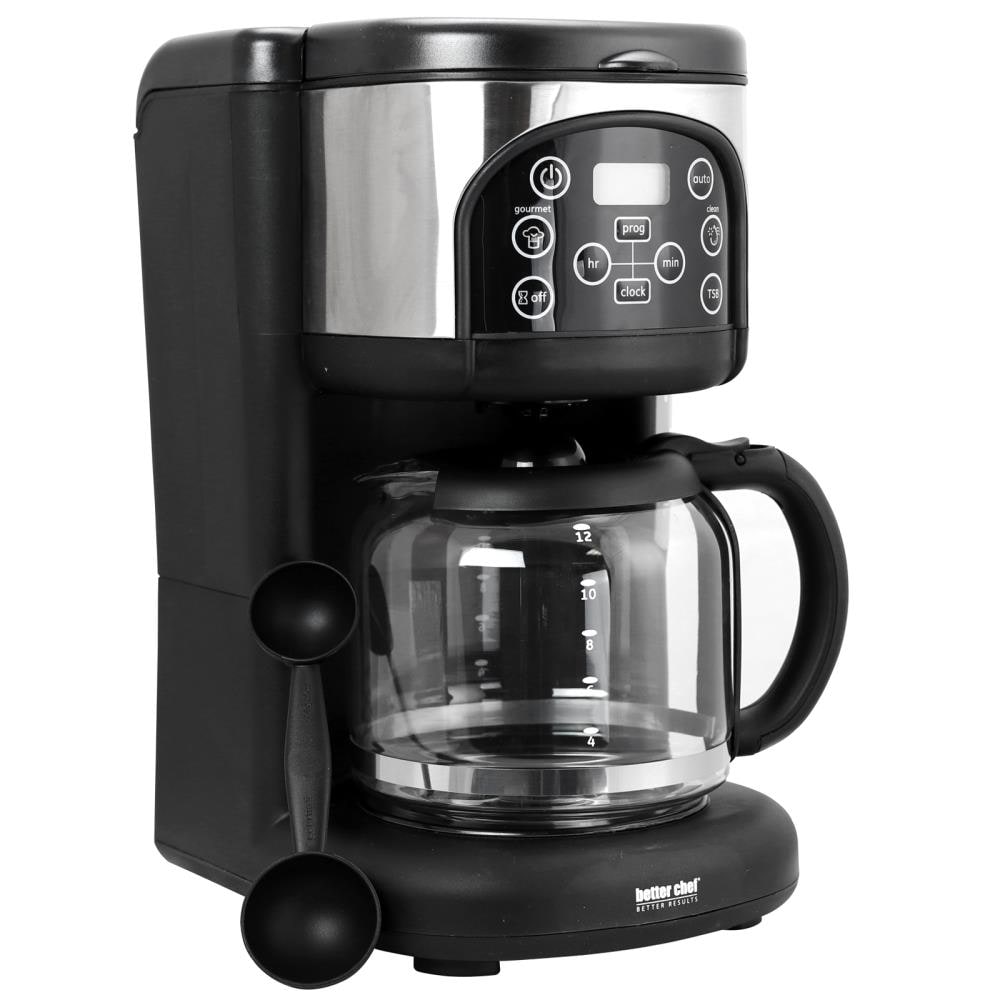 Better Chef 12 Cup Black Commercial Residential Drip Coffee Maker