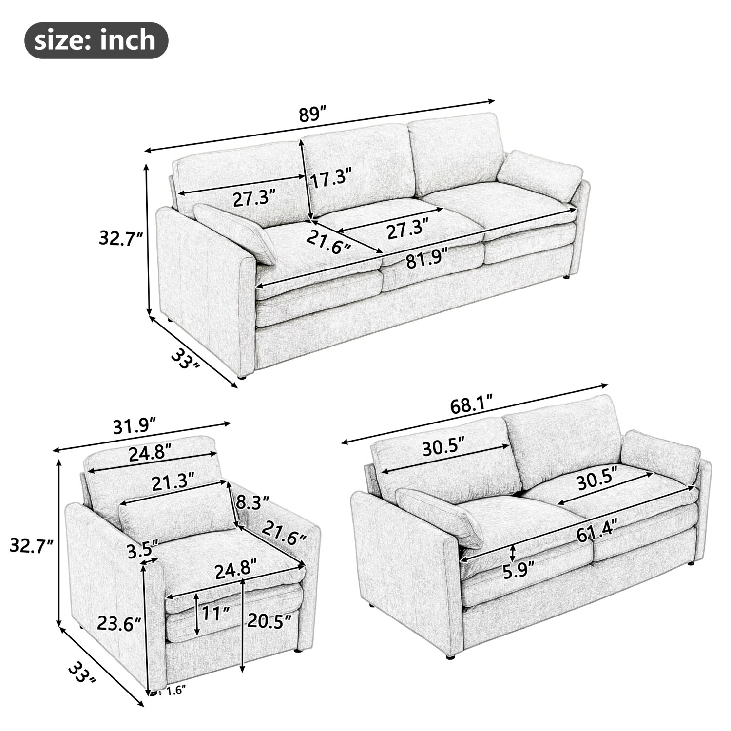 Streamdale Furniture N719S001920A Sofas-Loveseats - View #3