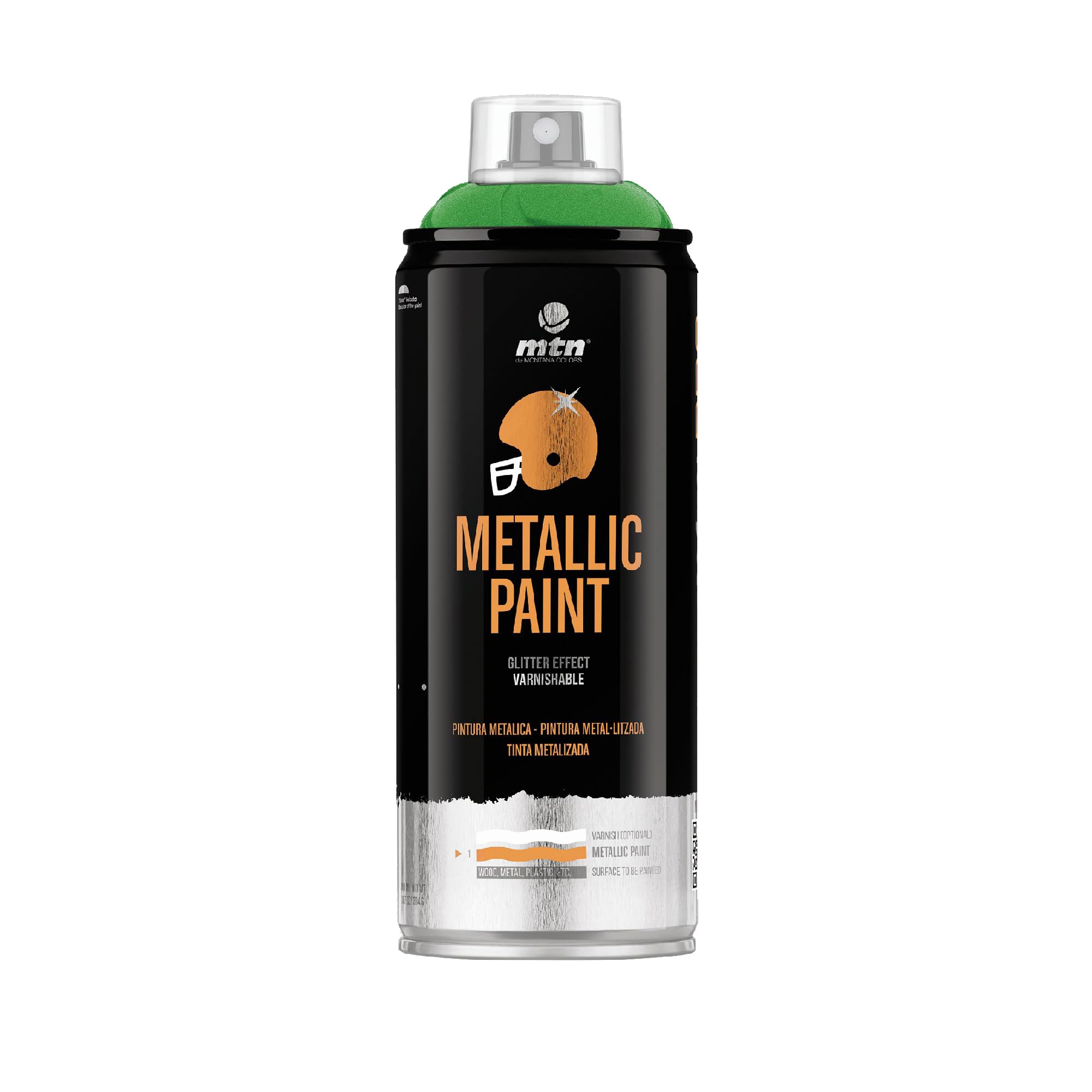 Montana Cans Montana Colors MTN PRO Metallic Green R-6035 400ml #EX014PR6035-3B8-D3C1