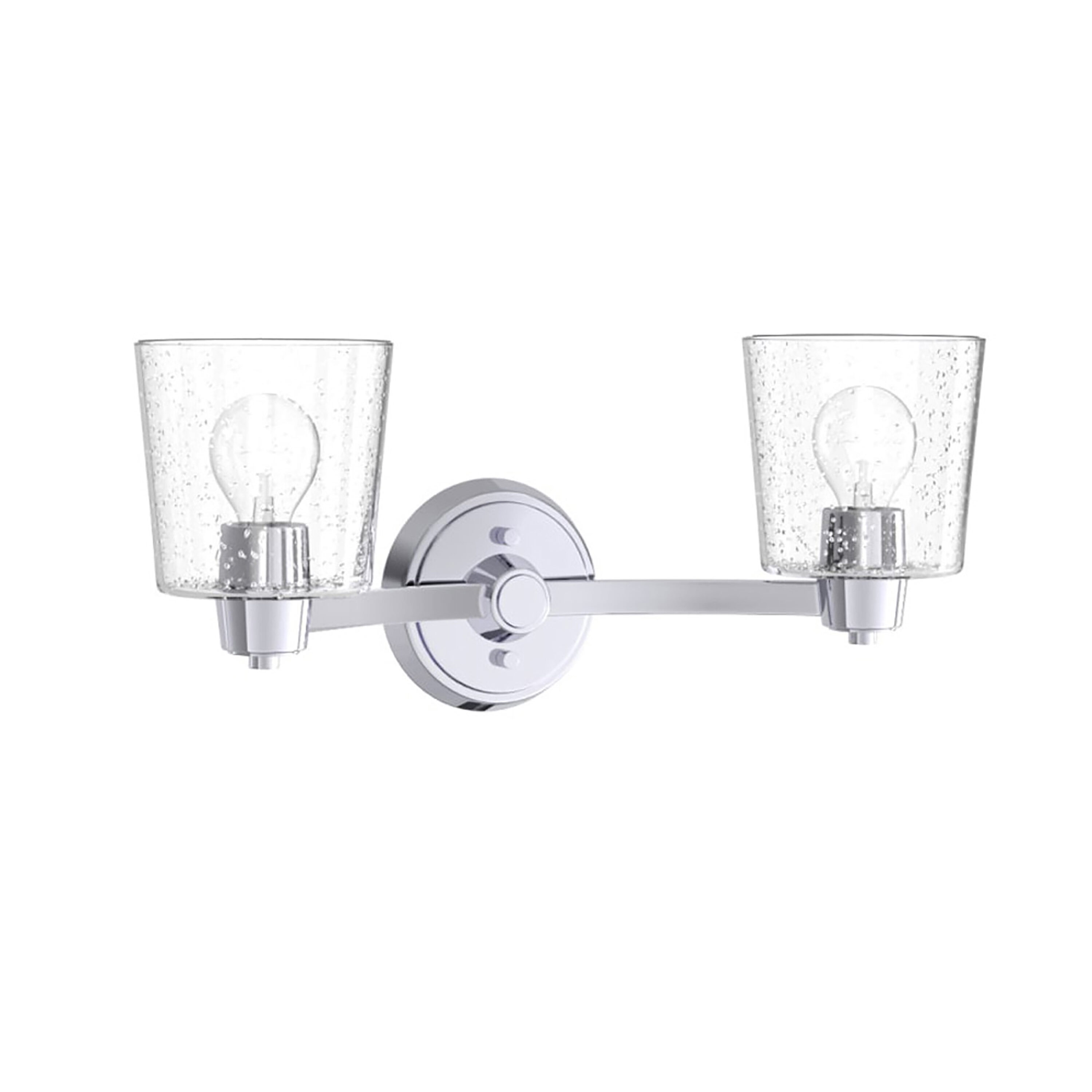Signature Hardware 442454 Windsor Gate 20-in 2-Light Chrome Modern/Contemporary Vanity Light