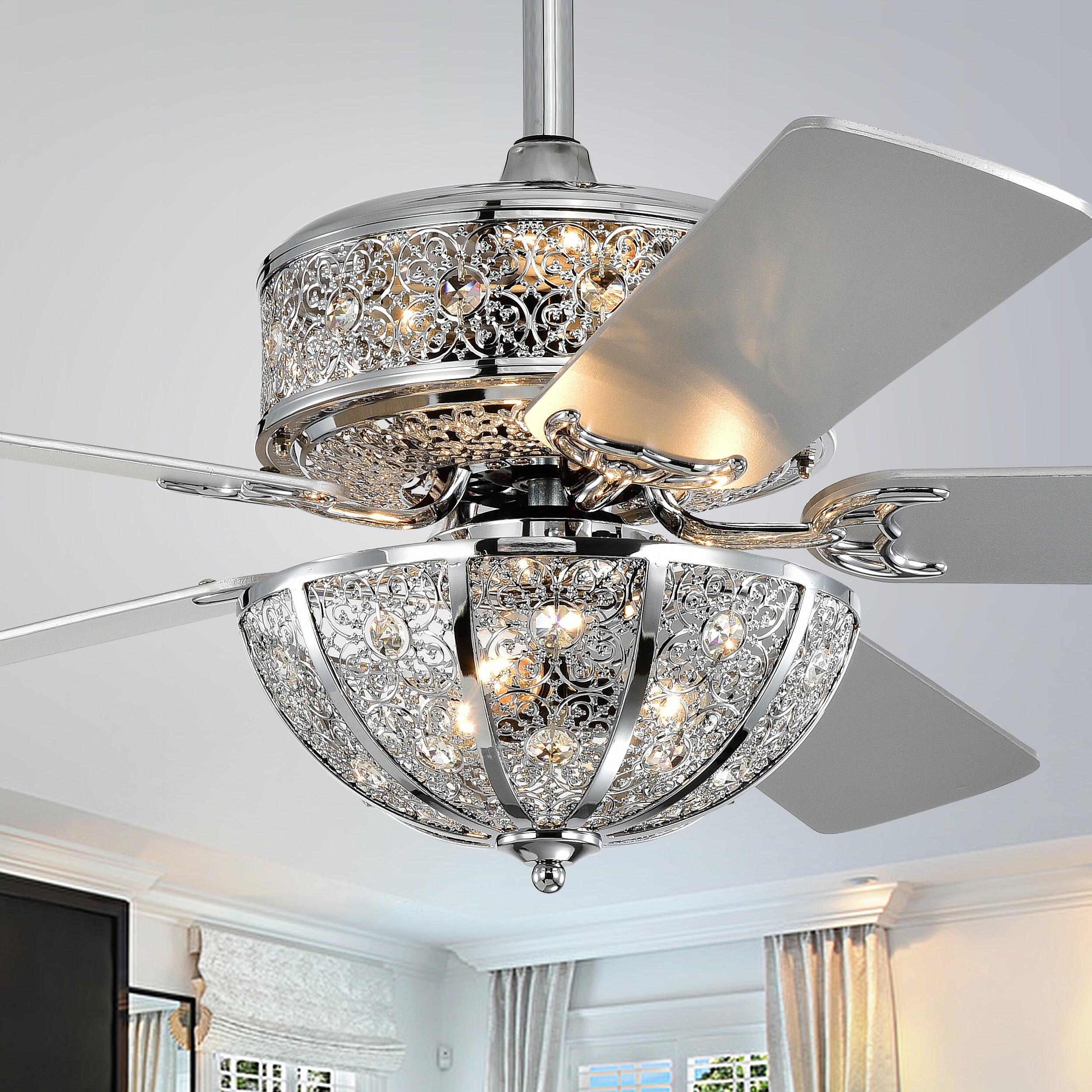Home Accessories Inc CFL-8448REMO/CH Ceiling-Fans - View #3