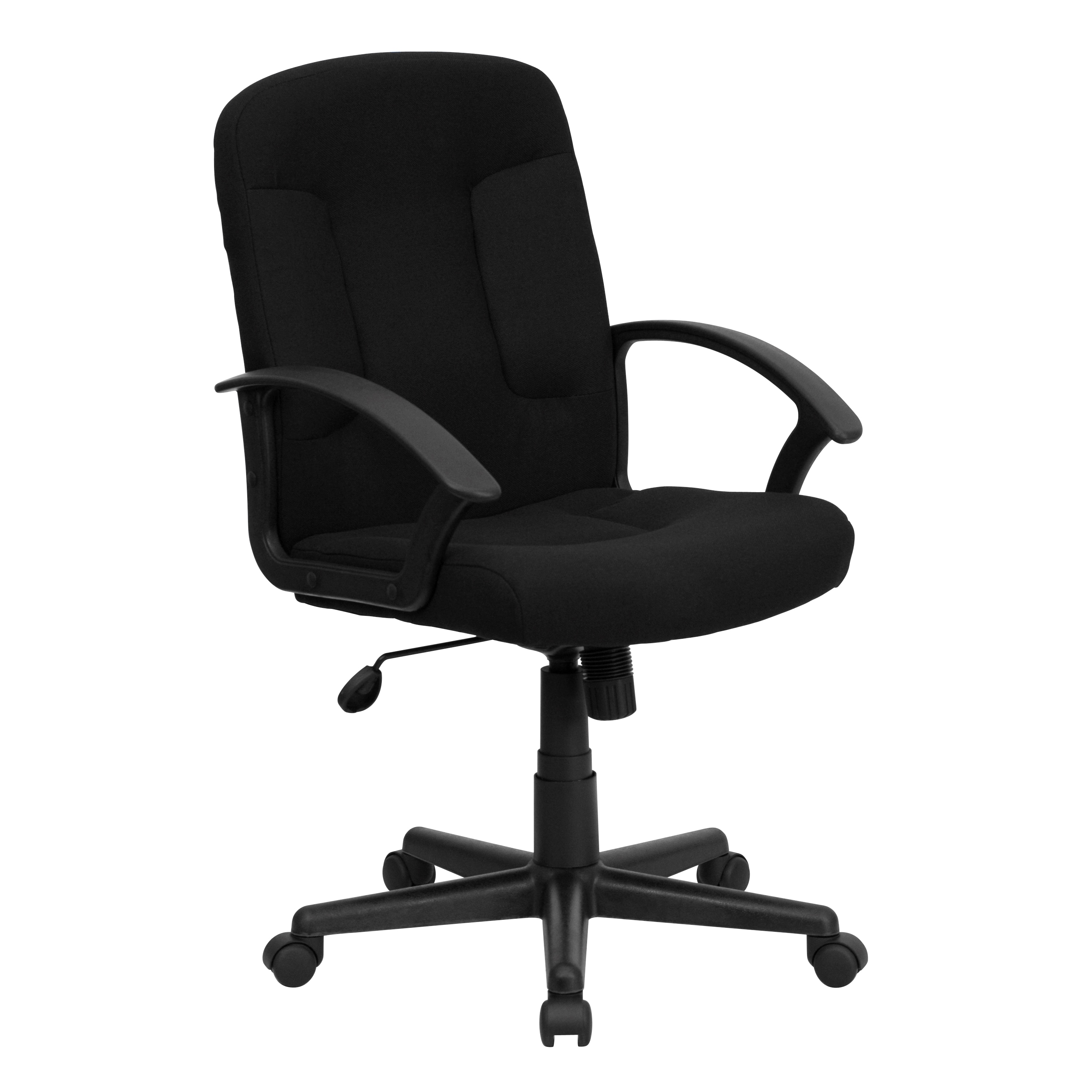 Flash Furniture Black Contemporary Adjustable Height Swivel Mesh Executive  Chair in the Office Chairs department at