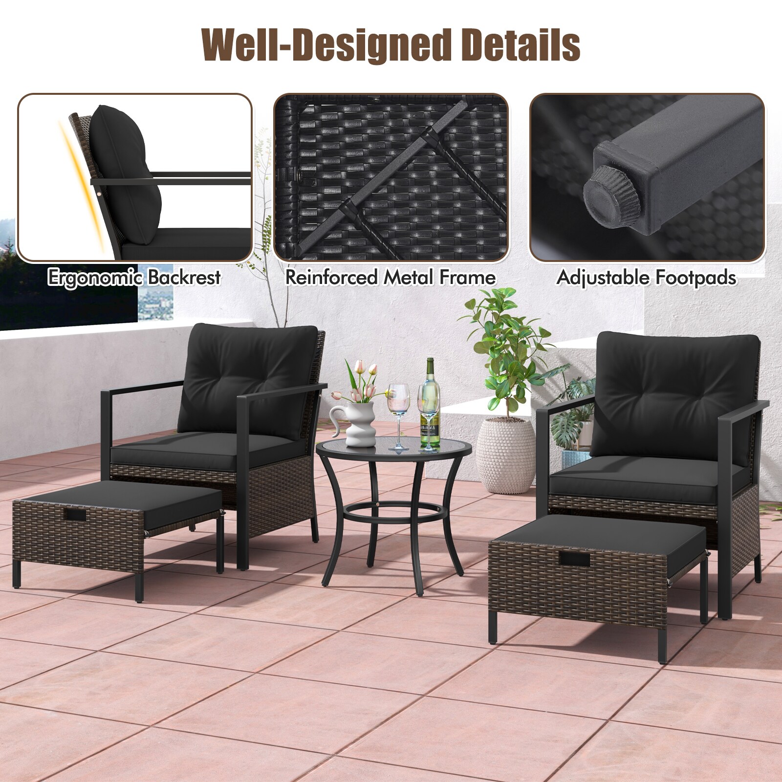 Volenca VOL-FY1FHN Patio-Conversation-Sets - View #8