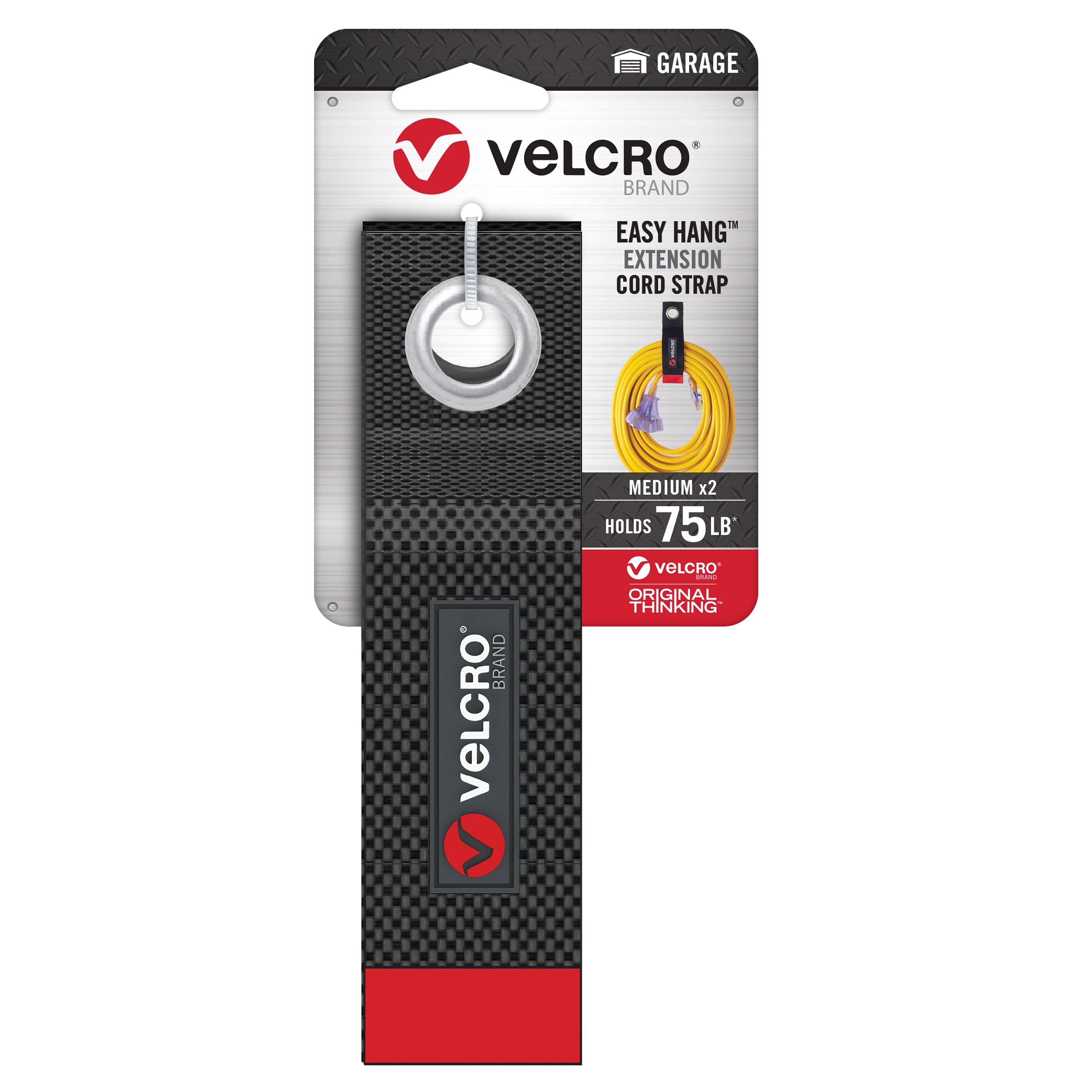 VELCRO® Brand small Easy Hang strap - 25mm x 430mm BLACK