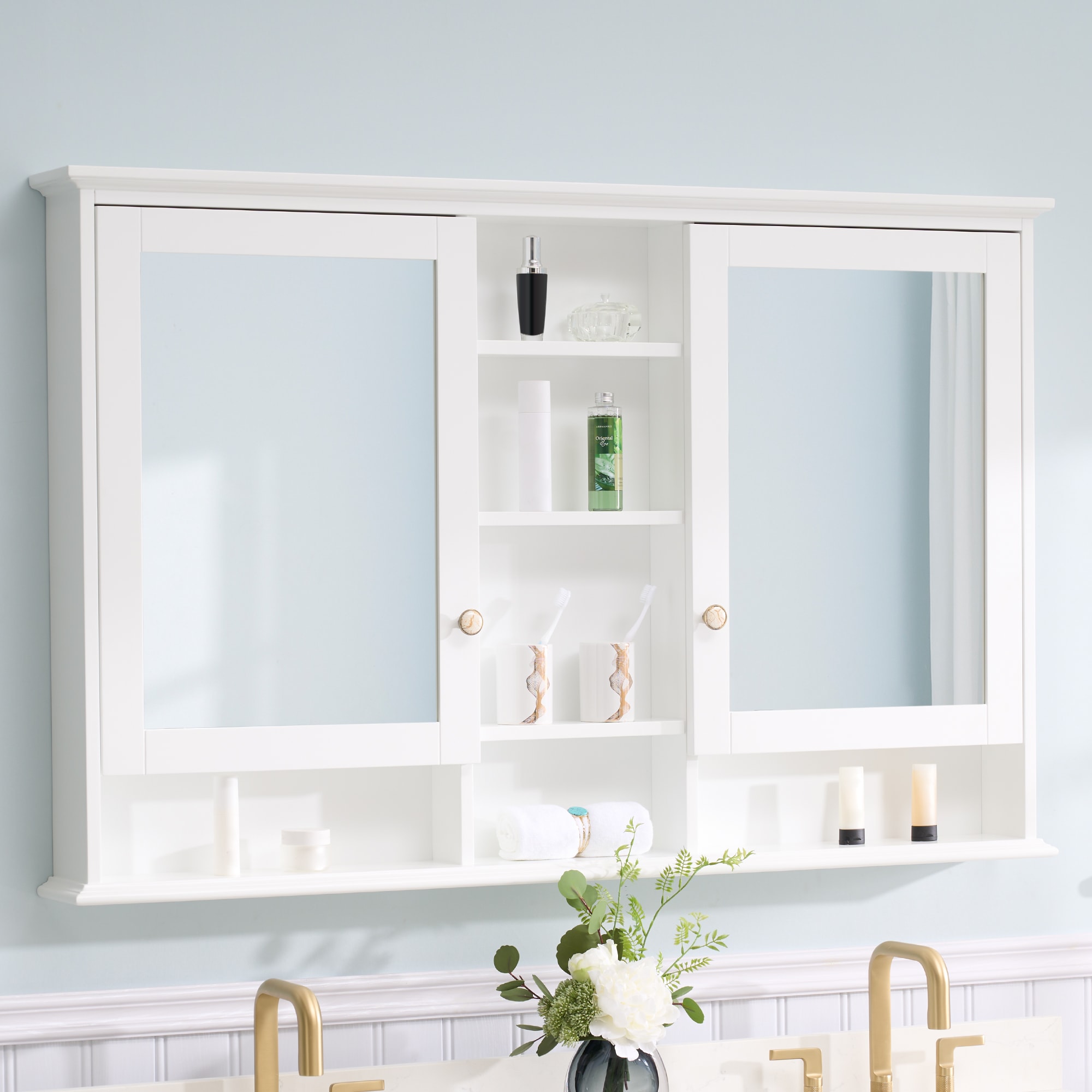WELLFOR MED55YS1WT Bathroom-Medicine-Cabinets - View #5