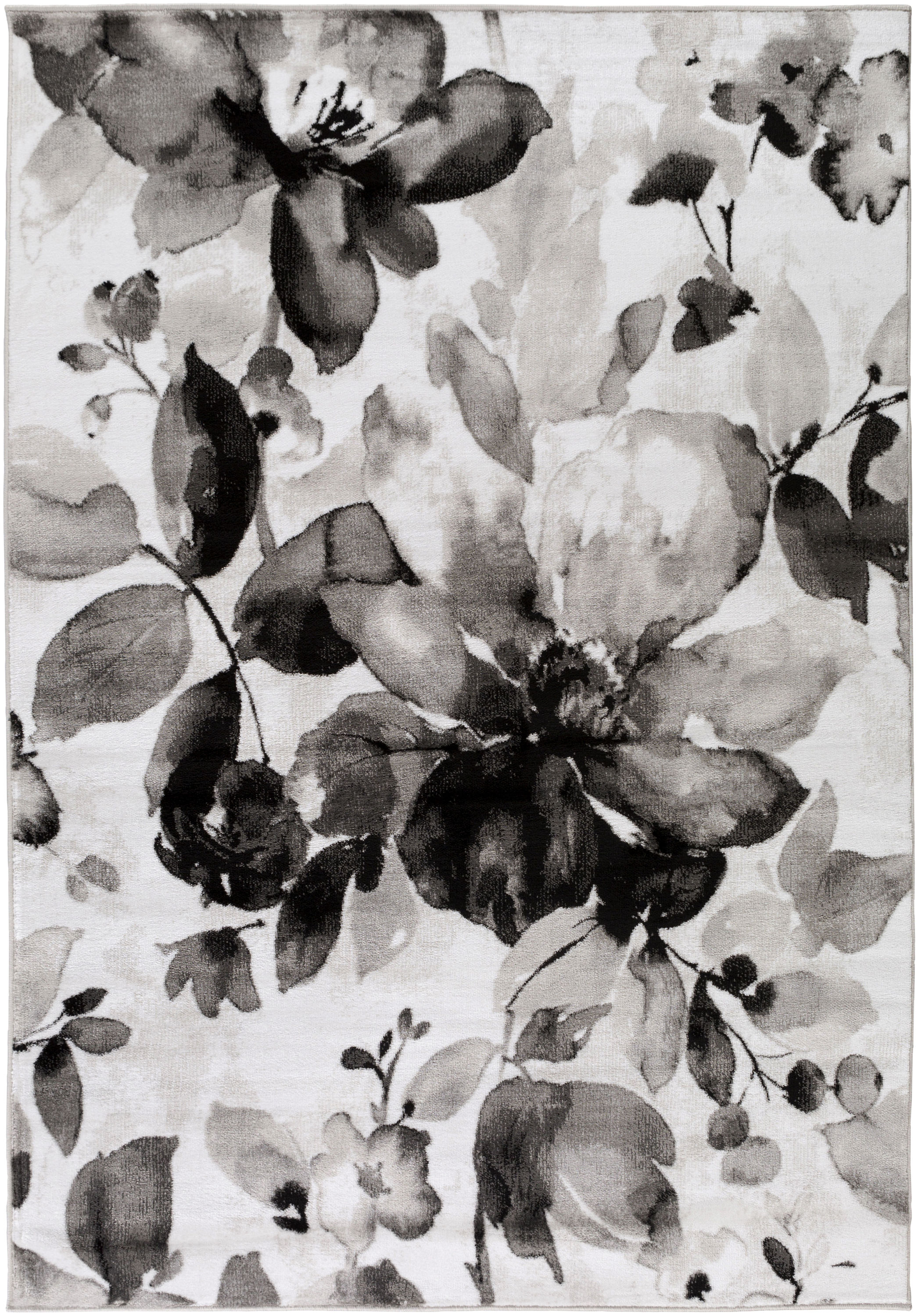 Surya NVA3013-223 Nova 2 X 3 Black Indoor Abstract Industrial Area Rug