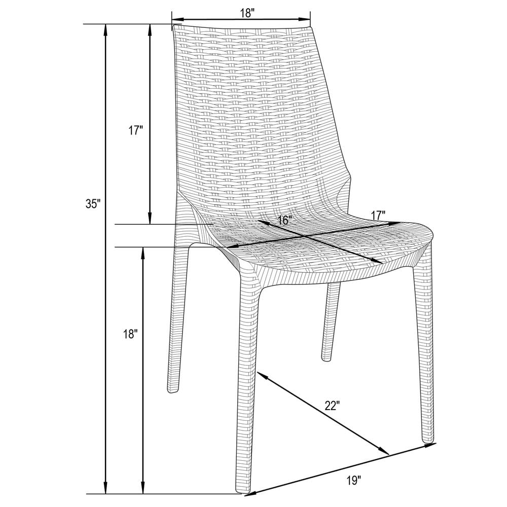 Leisuremod BG3144027 Dining-Chairs - View #5