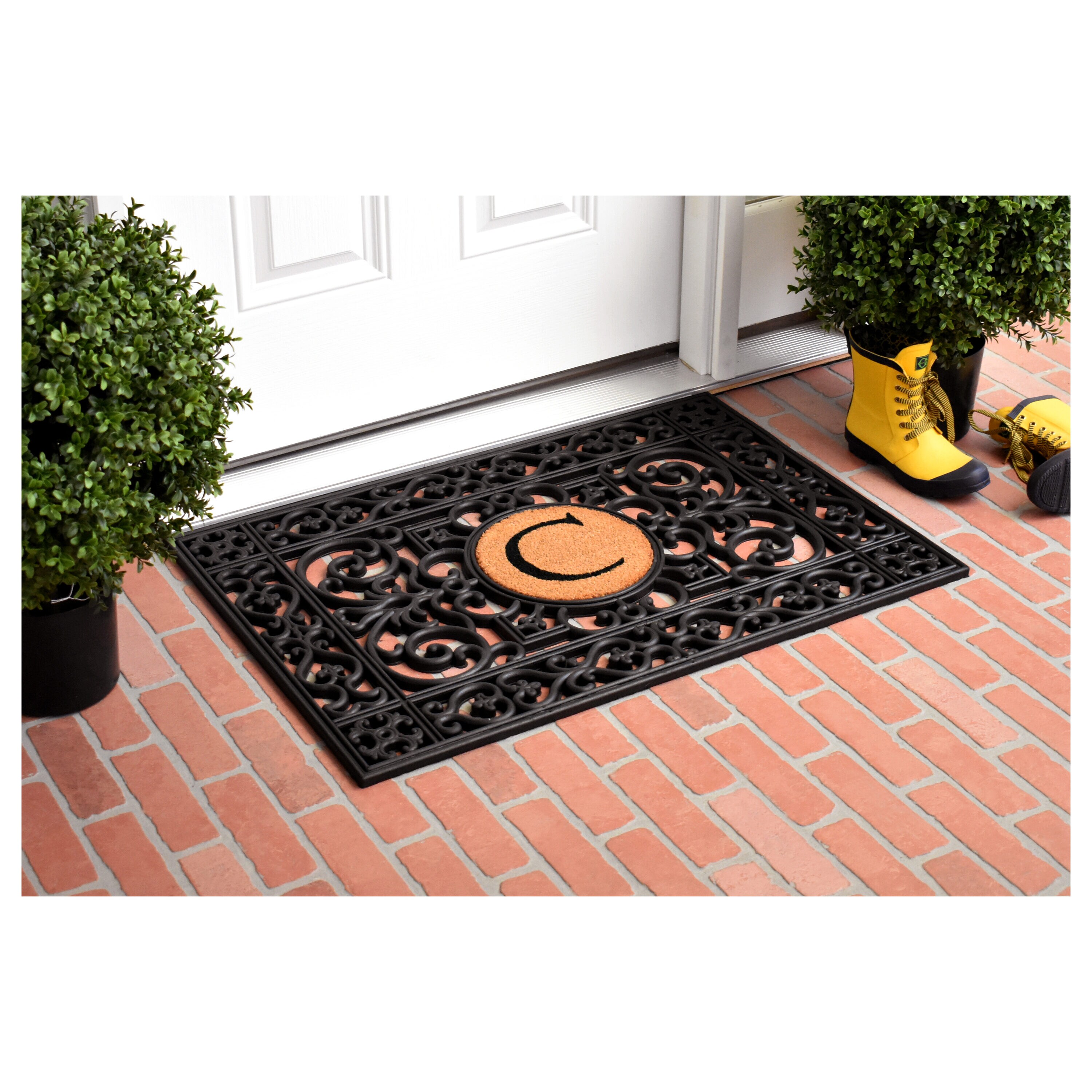 Mascot Hardware Moroccan Design Indoor Outdoor Coir Doormat - Beige