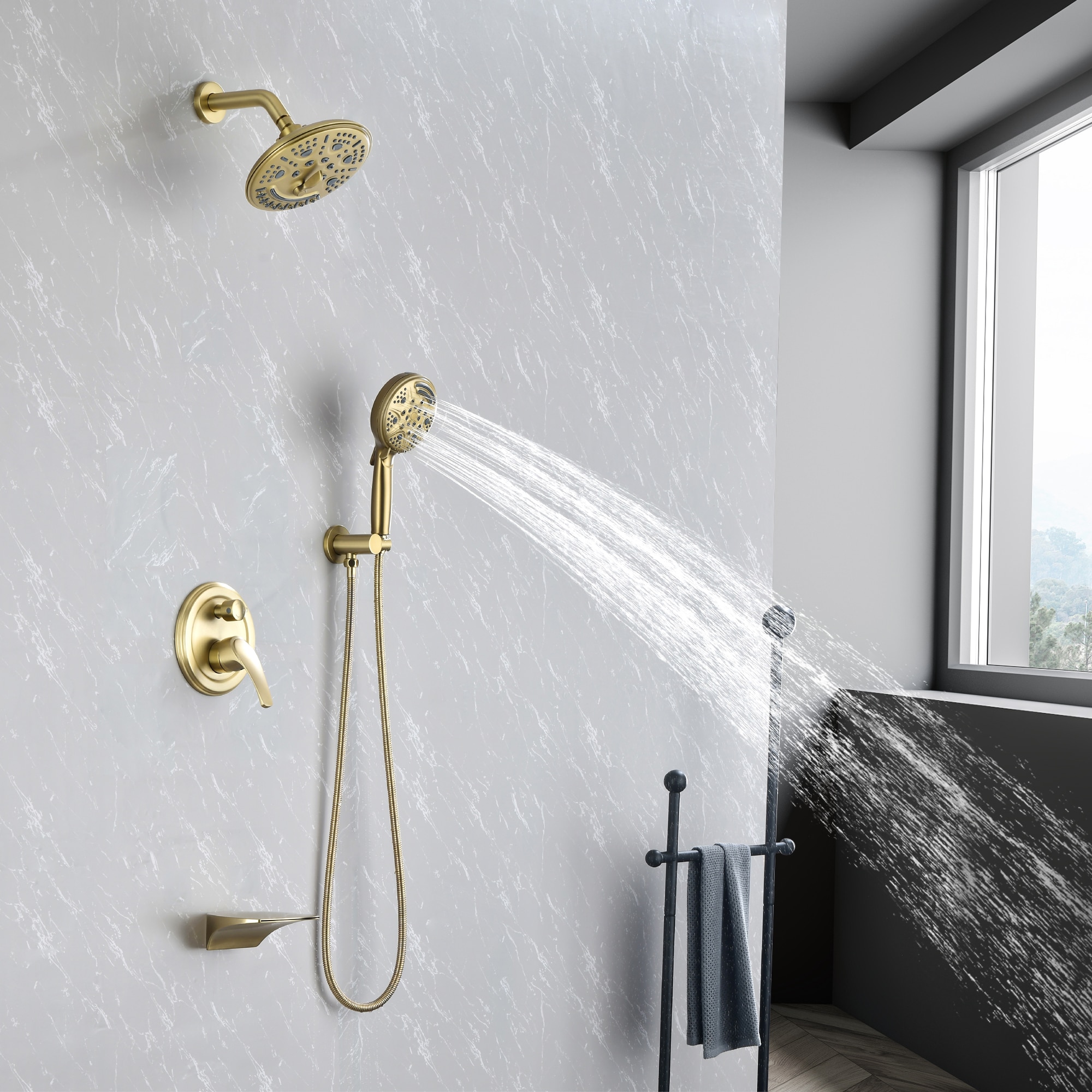 Poinic CFA-BG-88045 Showerhead-Bar-Panels - View #3