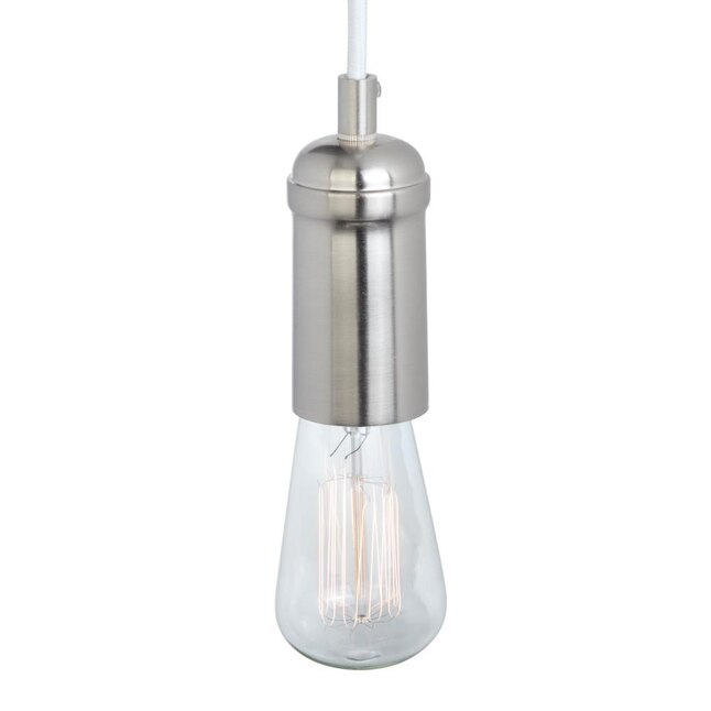 Globe Electric Edison Brushed Steel Industrial Cylinder Pendant Light Globe Electric Edison Brushed Steel Industrial Cylinder Pendant Light