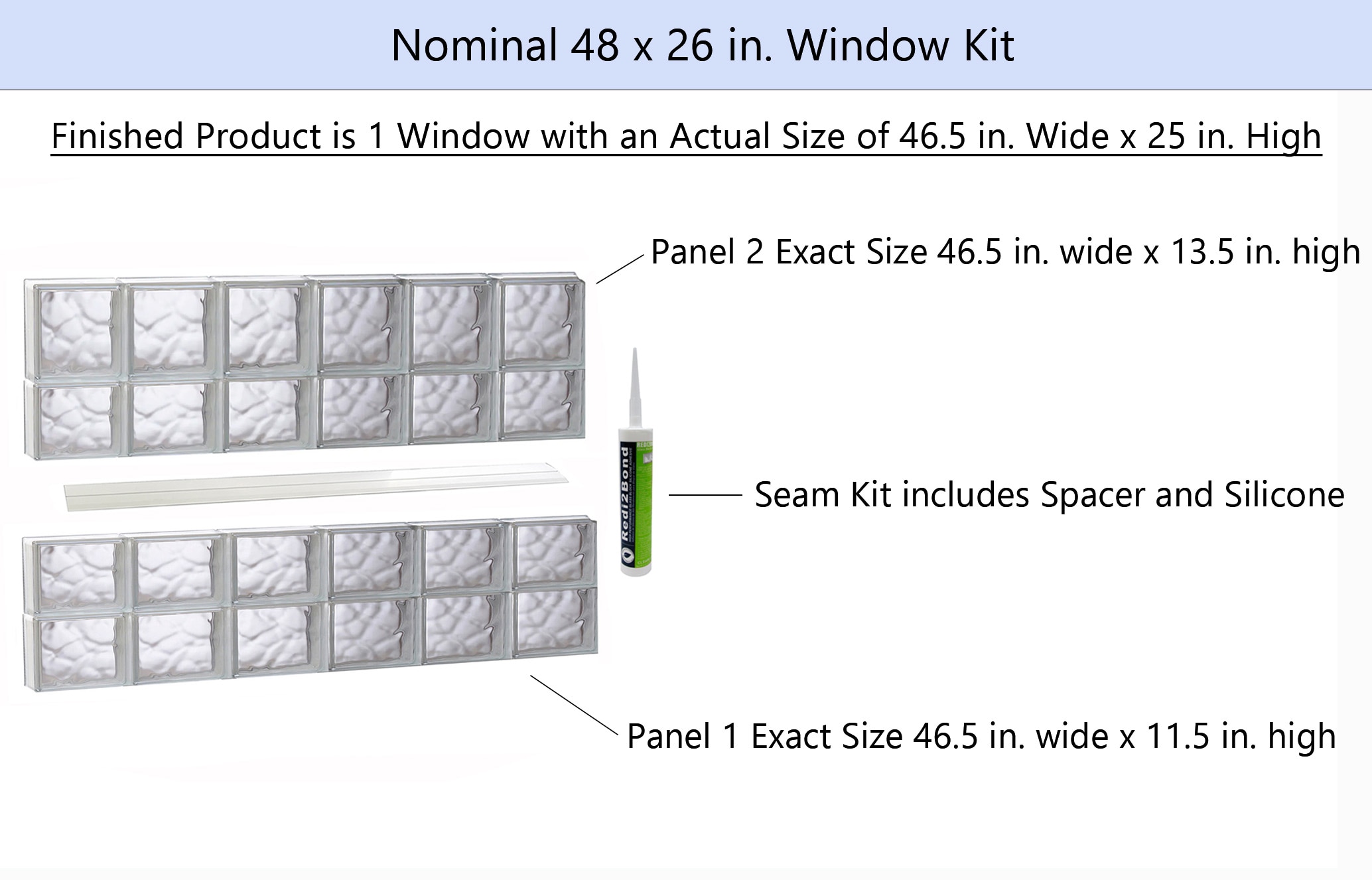 REDI2SET S4826DC Glass-Block-Windows - View #2