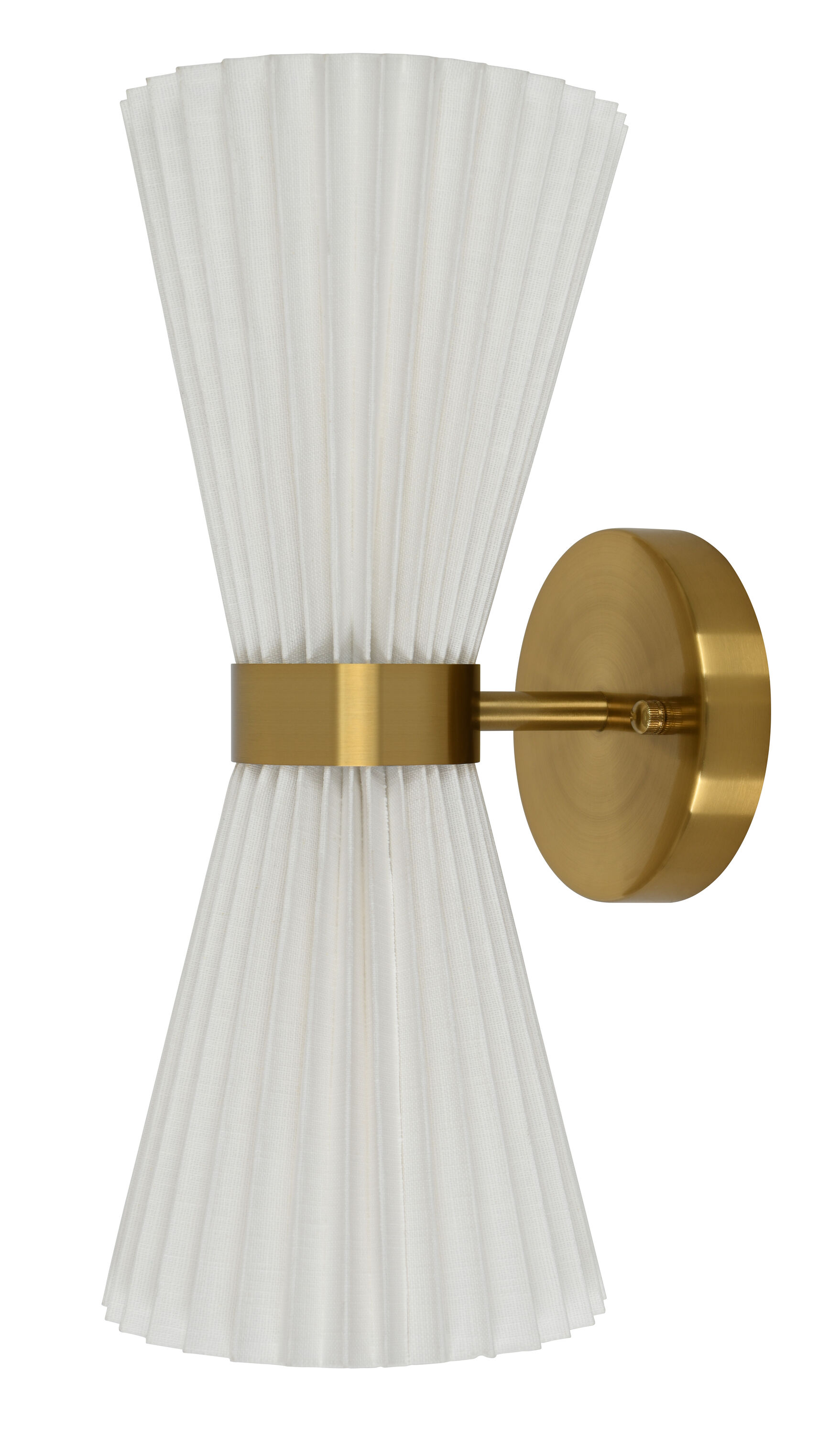 Beacon Lighting 30913701 Amore 6.1-in W 2 -Light Brass Wall Sconce