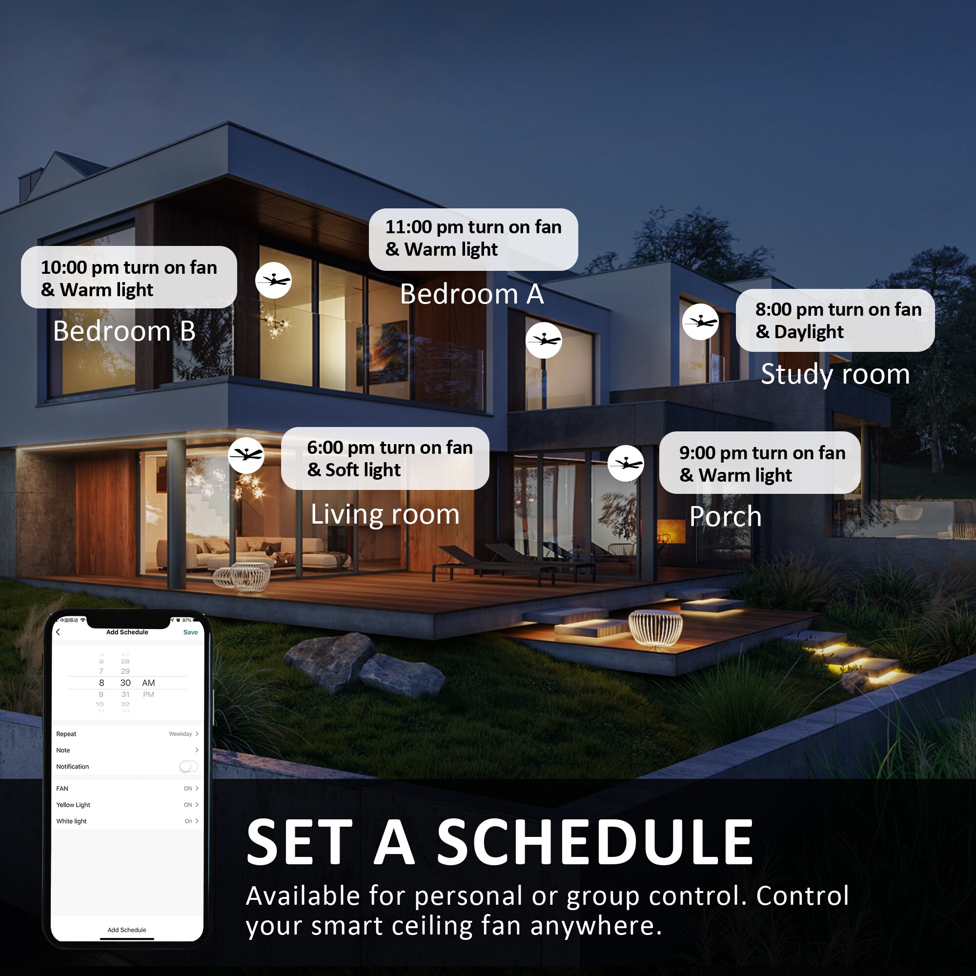 CARRO USA LS525E3-L12-BO-1 Ceiling-Fans - View #7