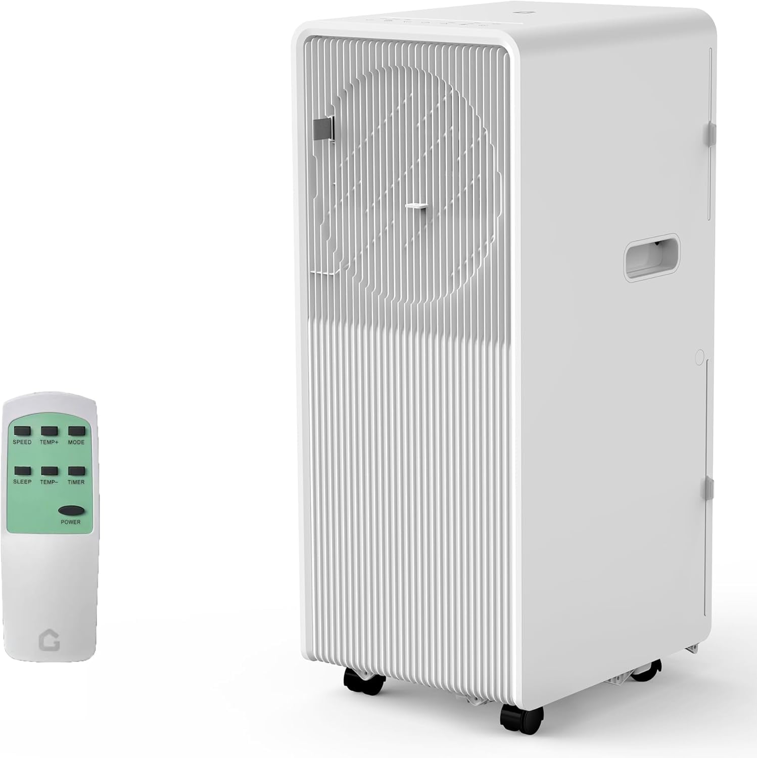 Garvee  14000 BTU Drainage-free Portable Air Conditioner 3-in-1 AC Unit for Indoor Rooms Bedroom 225-300 Sq Ft Dehumidifier Fan Sleep Mode 24 Timer Remote Control Window Kits White