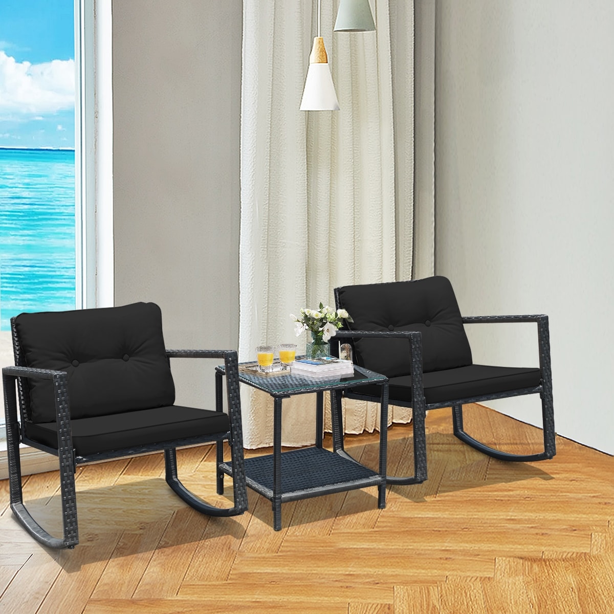 Forclover HYFE-62861DK Patio-Conversation-Sets - View #3