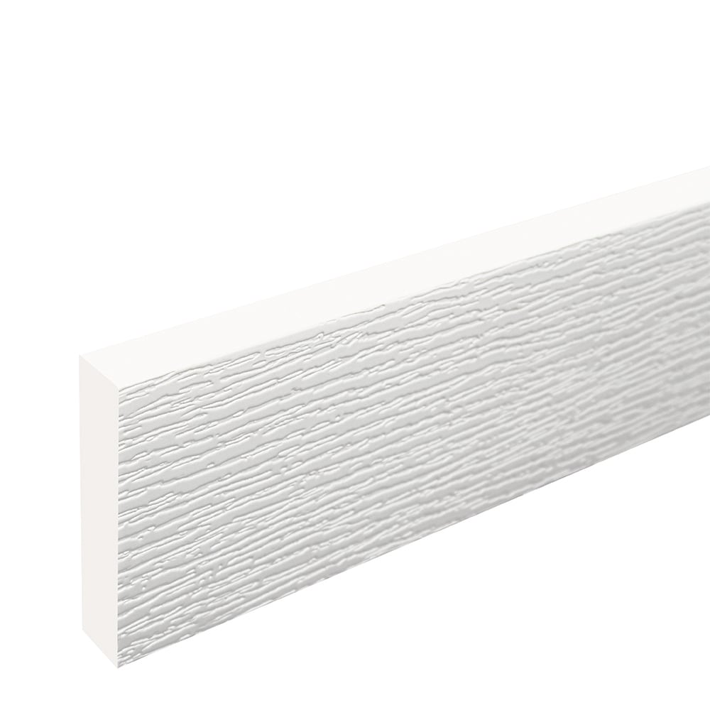 Royal Building Products 1-in x 4-in x 8-Feet Reversible (Smooth/Wood grain) PVC Trim Board