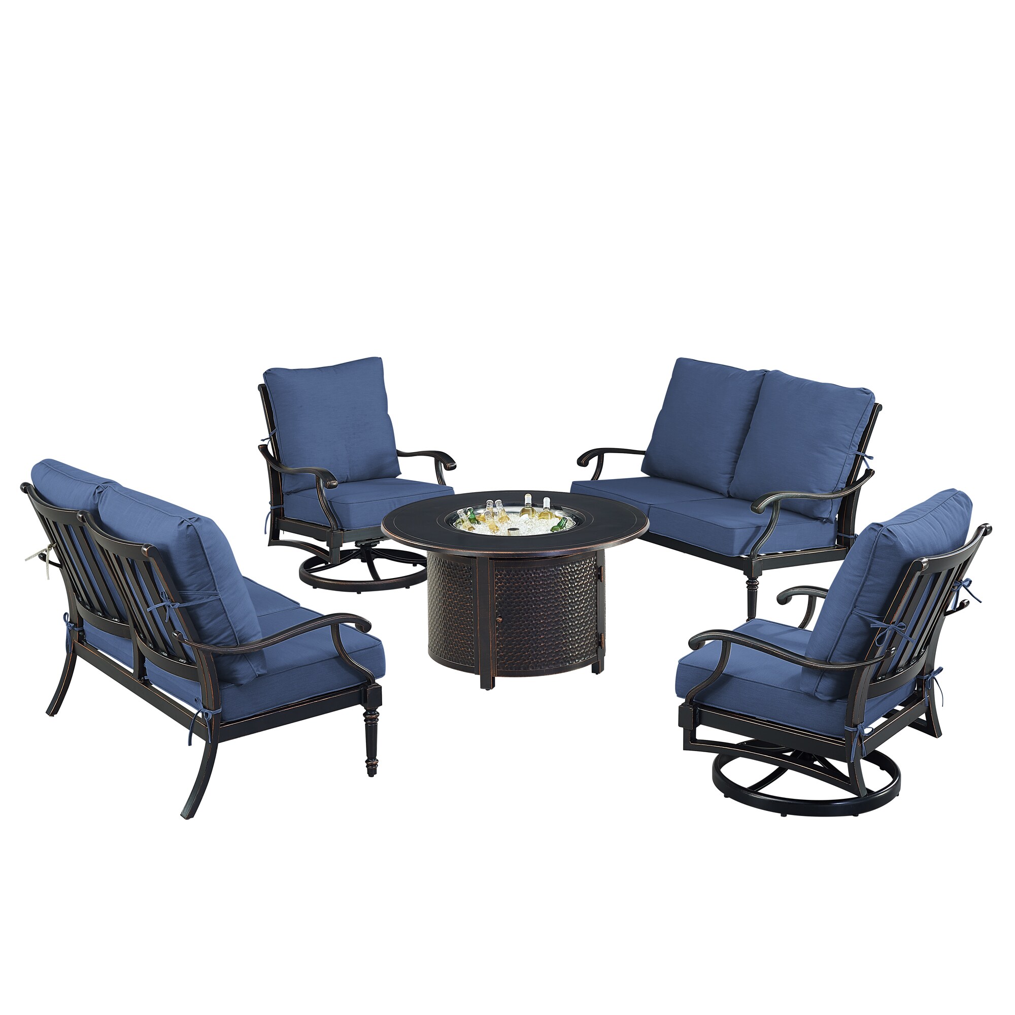 Oakland Living SHACO2LS2CHMATERABL Patio-Conversation-Sets - View #4