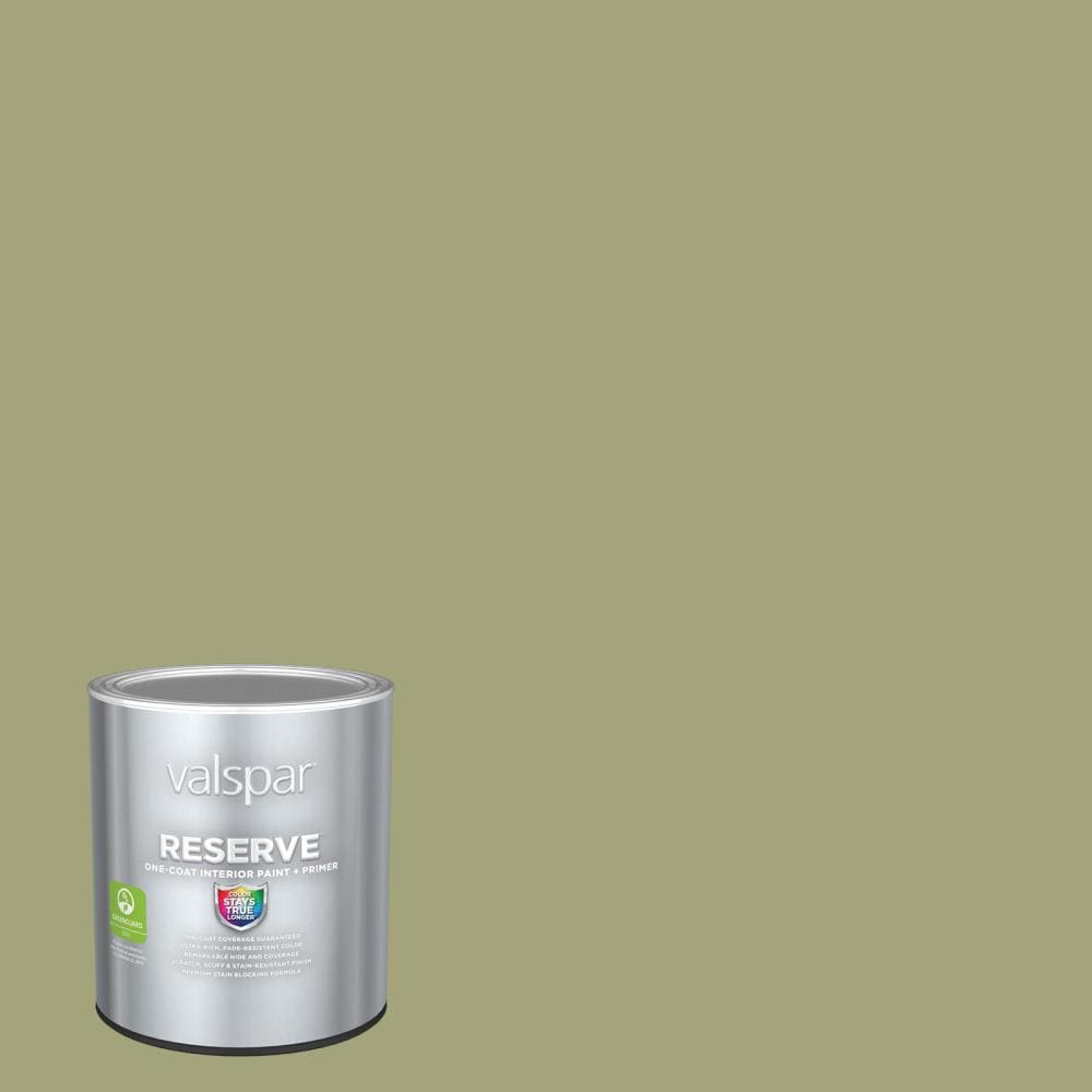 Valspar 6002-4A-2916561 Reserve Flat Brisk Olive 6002-4A Latex Interior Paint Paint + Primer ( 1-quart )