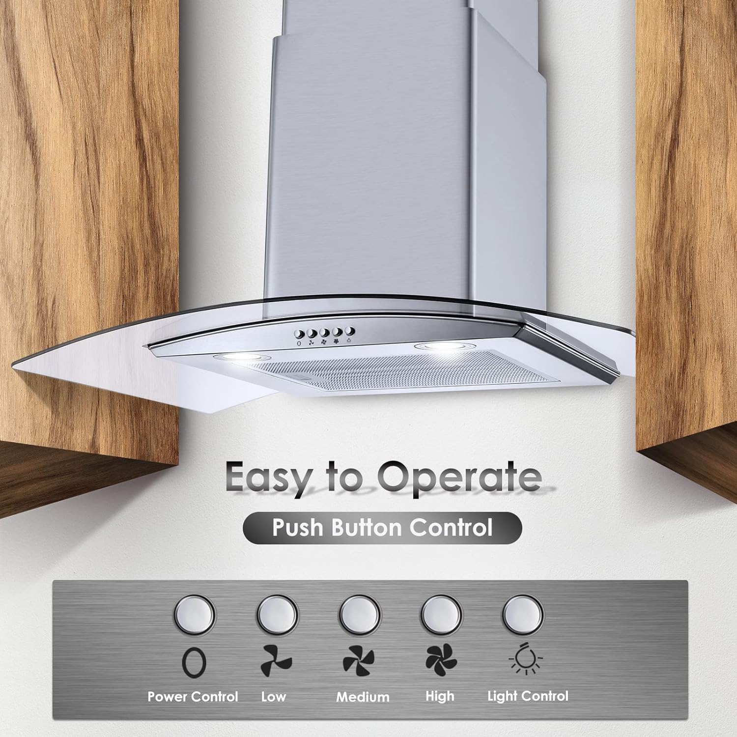 Tieasy 3375A Wall-Mounted-Range-Hoods - View #3