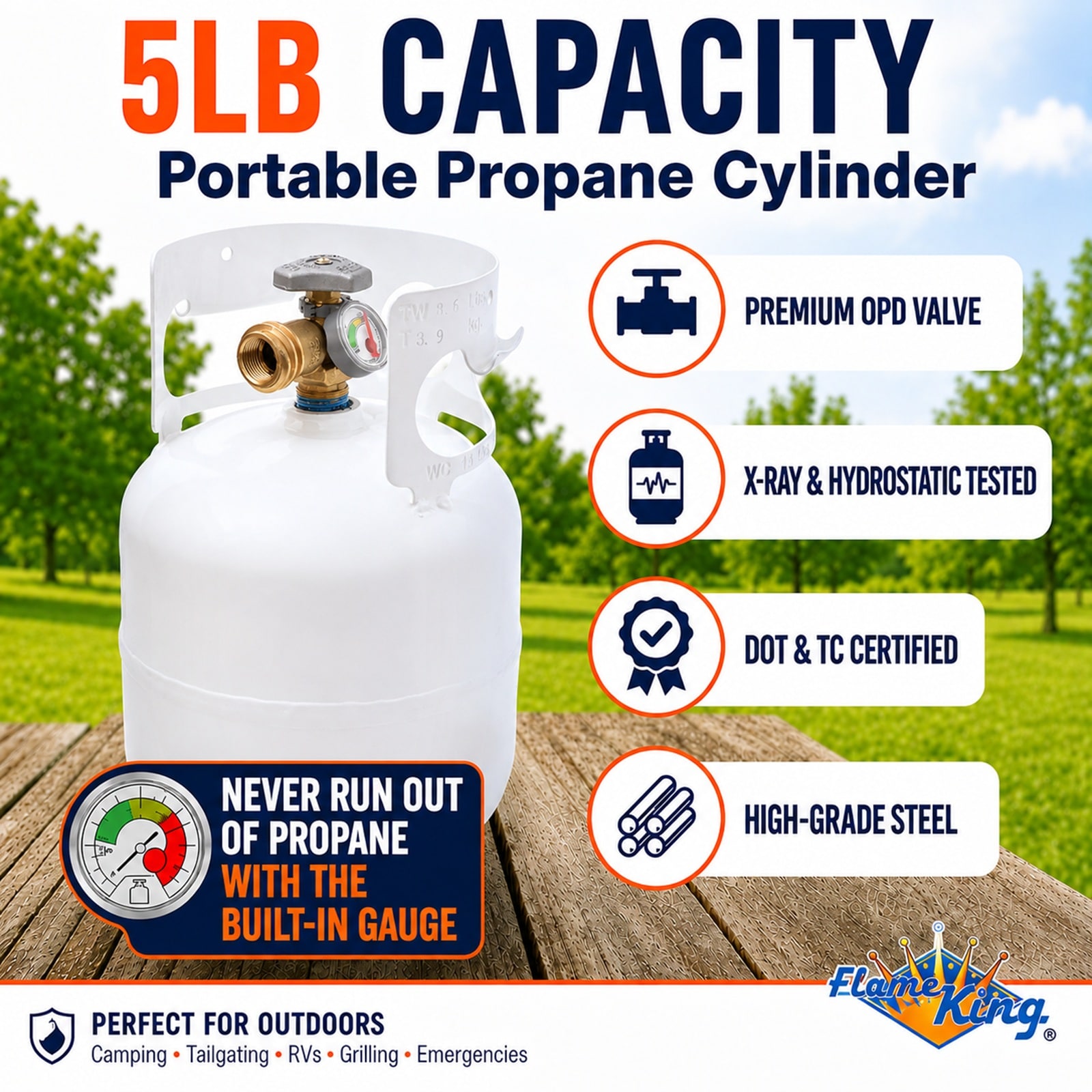 Flame King YSN5LB-GAUGE Propane-Tanks-Accy - View #4