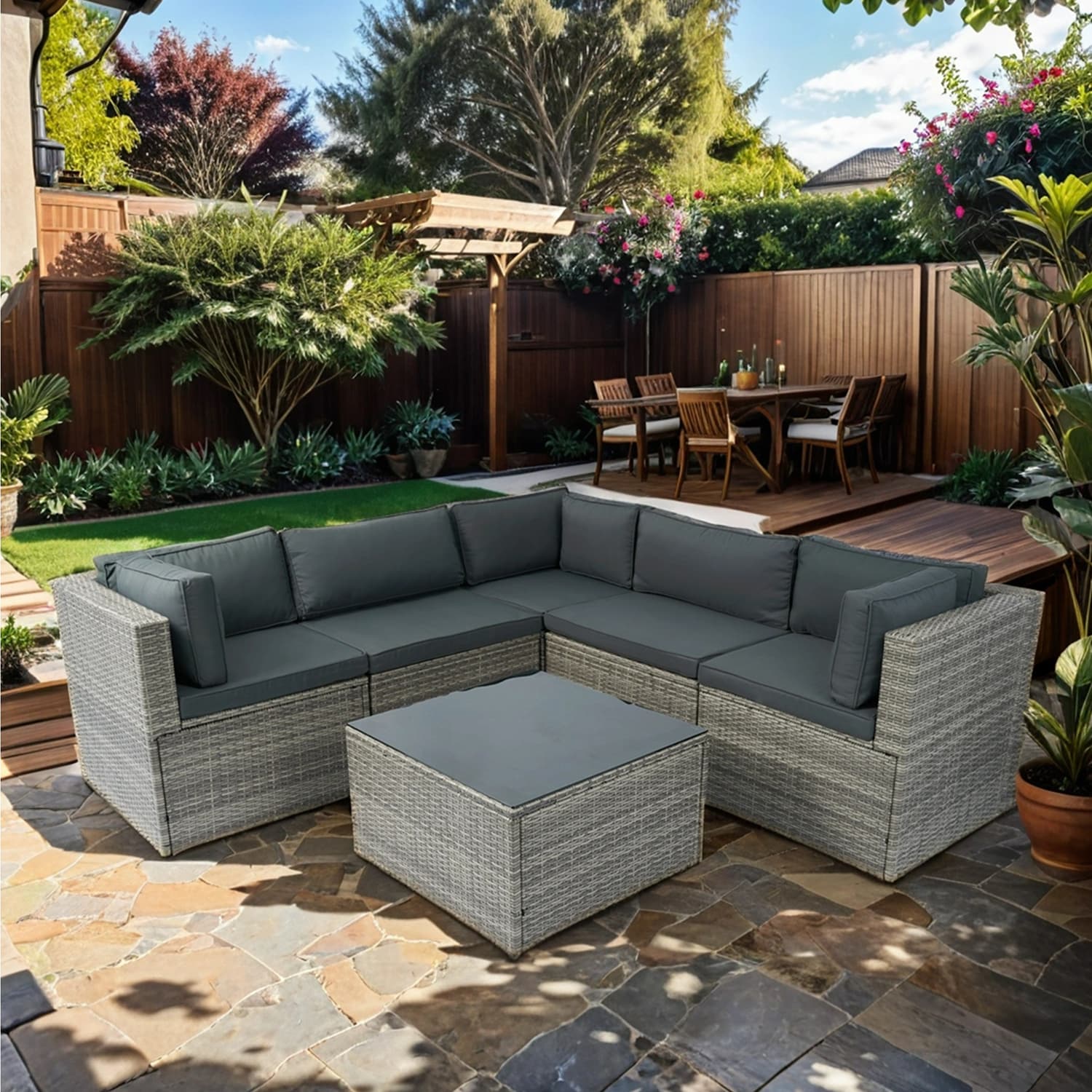 SINOFURN SYA710024GY Patio-Sofas-Daybeds - View #8
