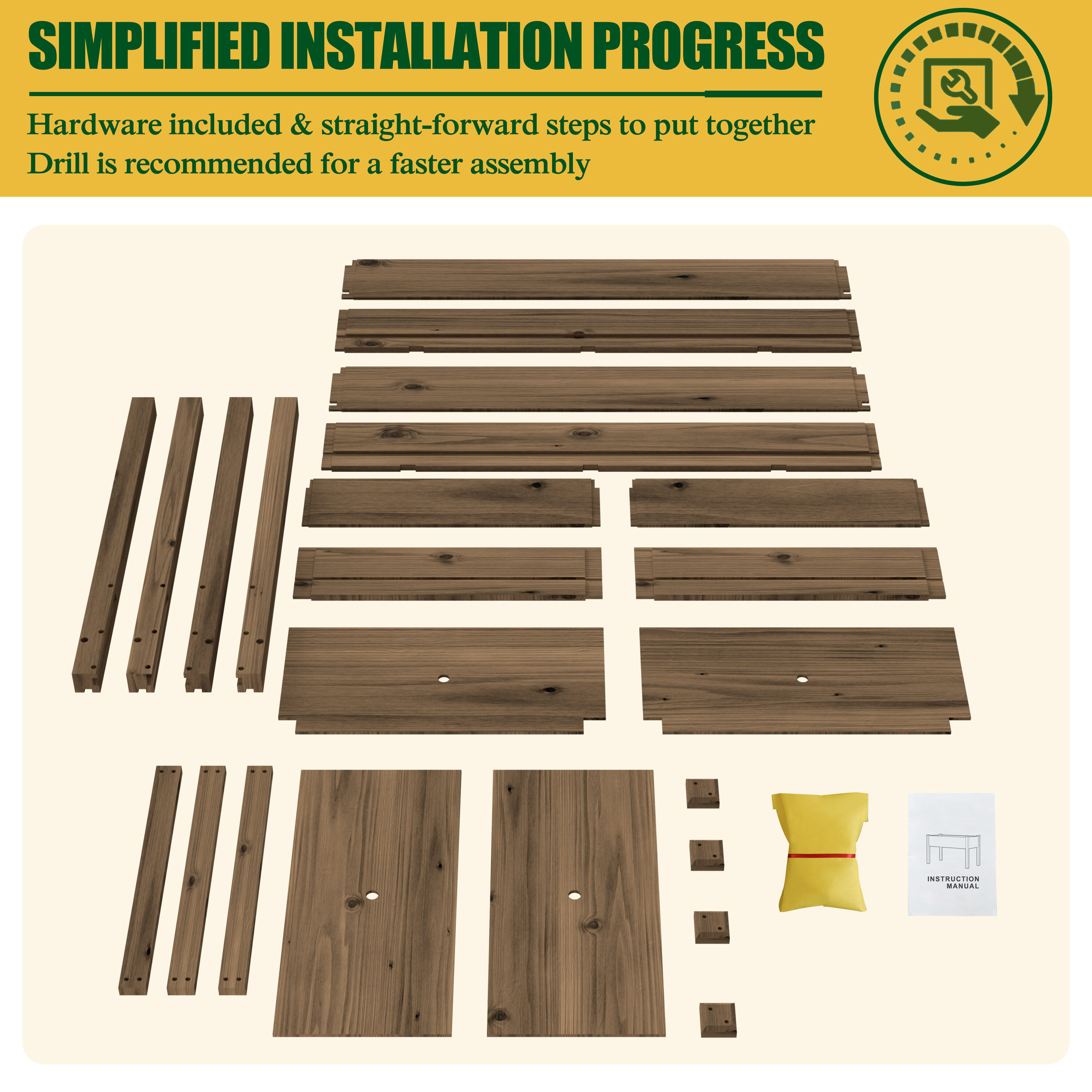 VEIKOUS PG0102-02RT-02 Raised-Garden-Beds - View #2