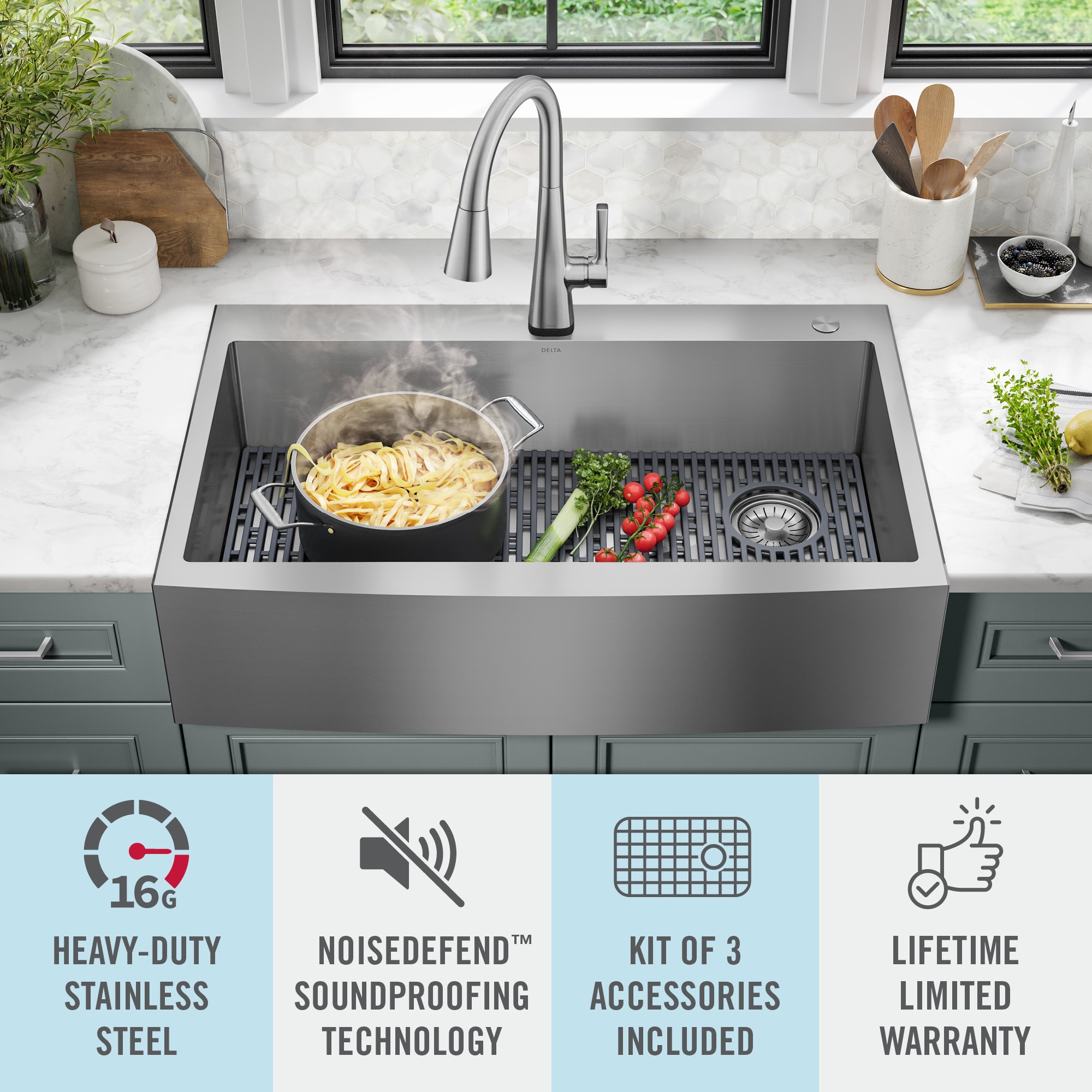 Delta 95J132-T36S-SS Kitchen-Sinks - View #2