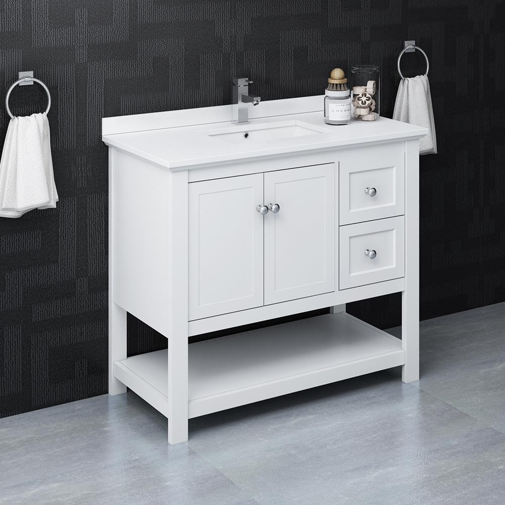 Fresca FCB2340WH-CWH-U Bath-Vanity-Combo - View #3
