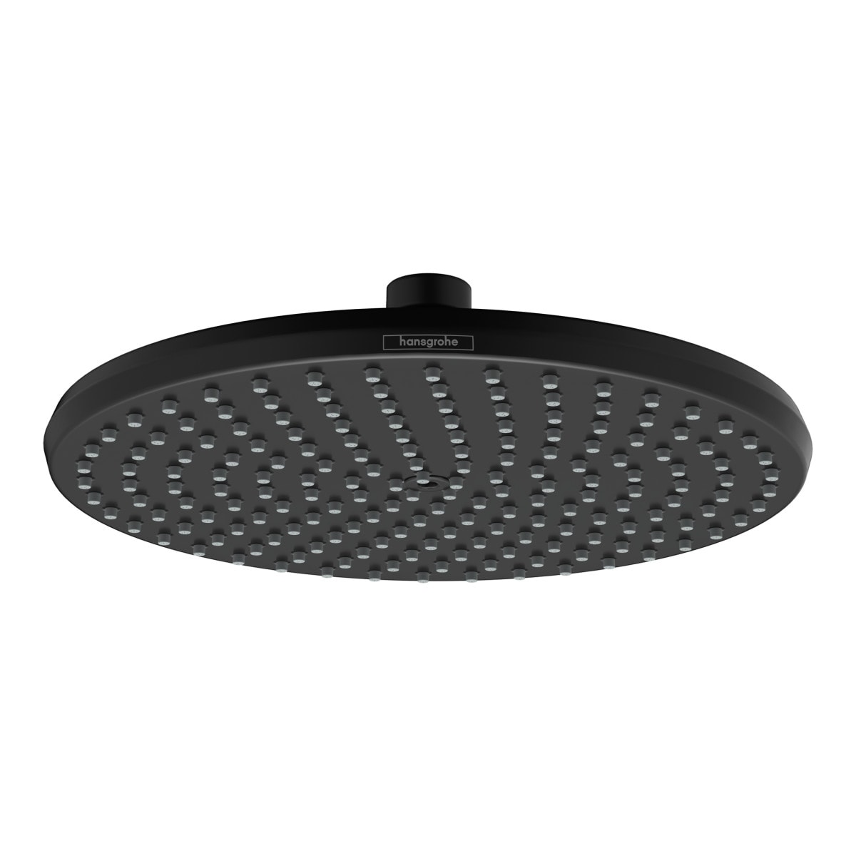 Hansgrohe 04823670 Locarno  Matte Black 9.5-in Round Fixed Rain Shower Head 2.5 GPM