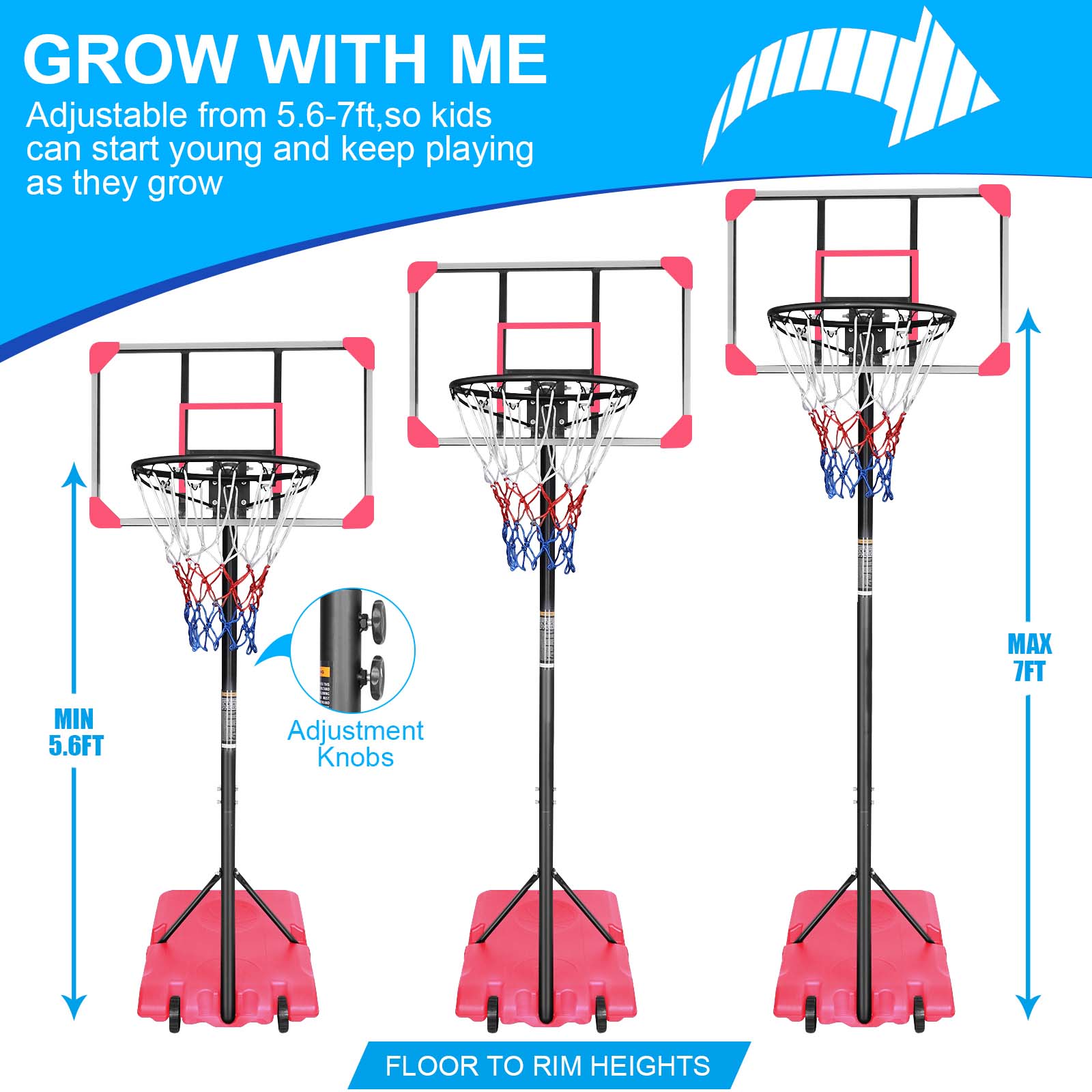 Rbied 127HOOP-8 Basketball-System - View #2