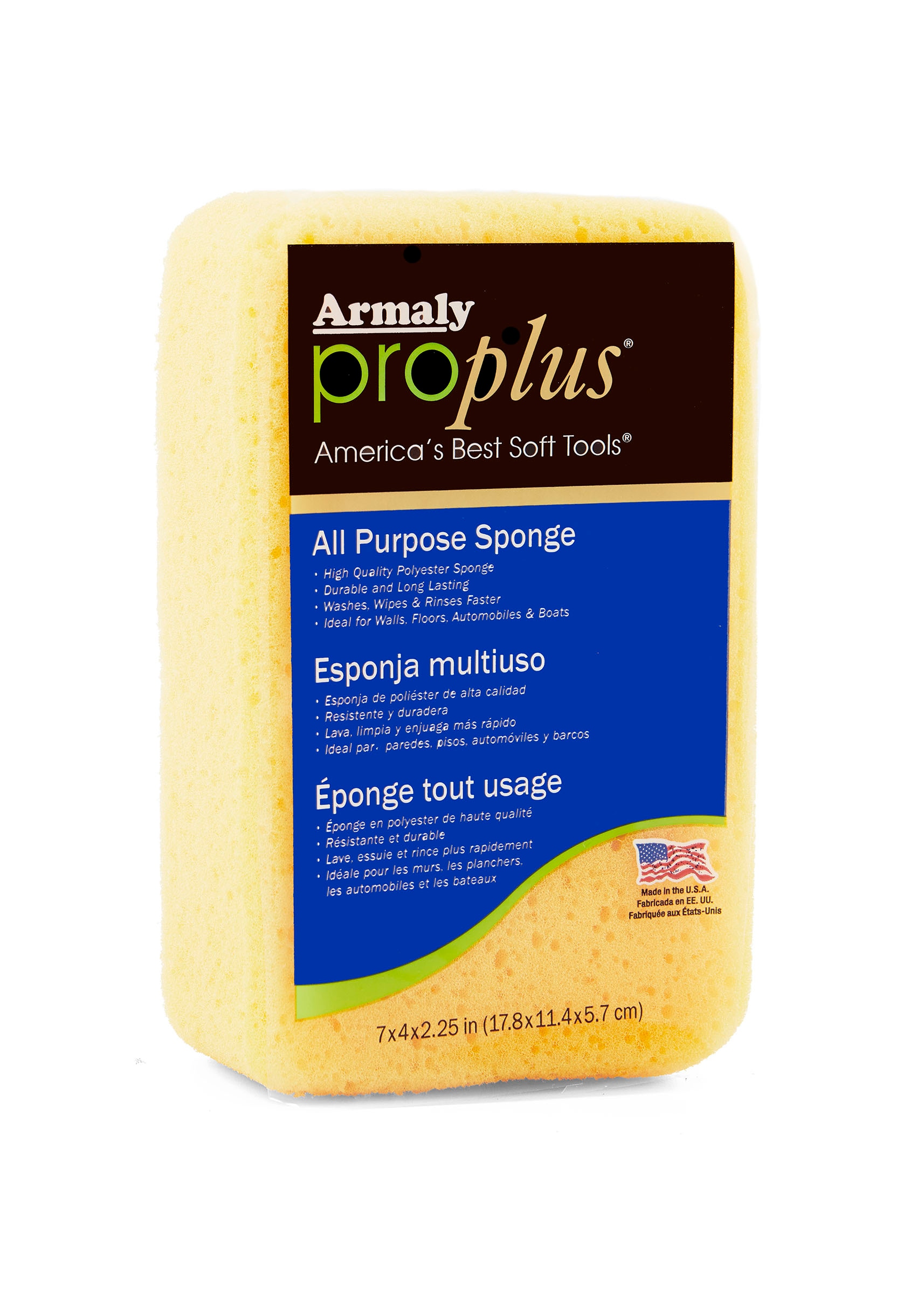 Armaly ProPlus HD Big Job Sponge - Heavy Duty Yellow Polyurethane Sponge  for Fast Washing, Wiping, and Rinsing - Ideal for Professional Paper  Hangers