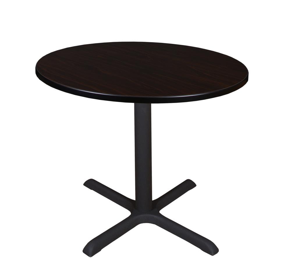 Regency TB36RNDMW Breakroom Brown 4-Person Training Table (36-in W x 29-in H)