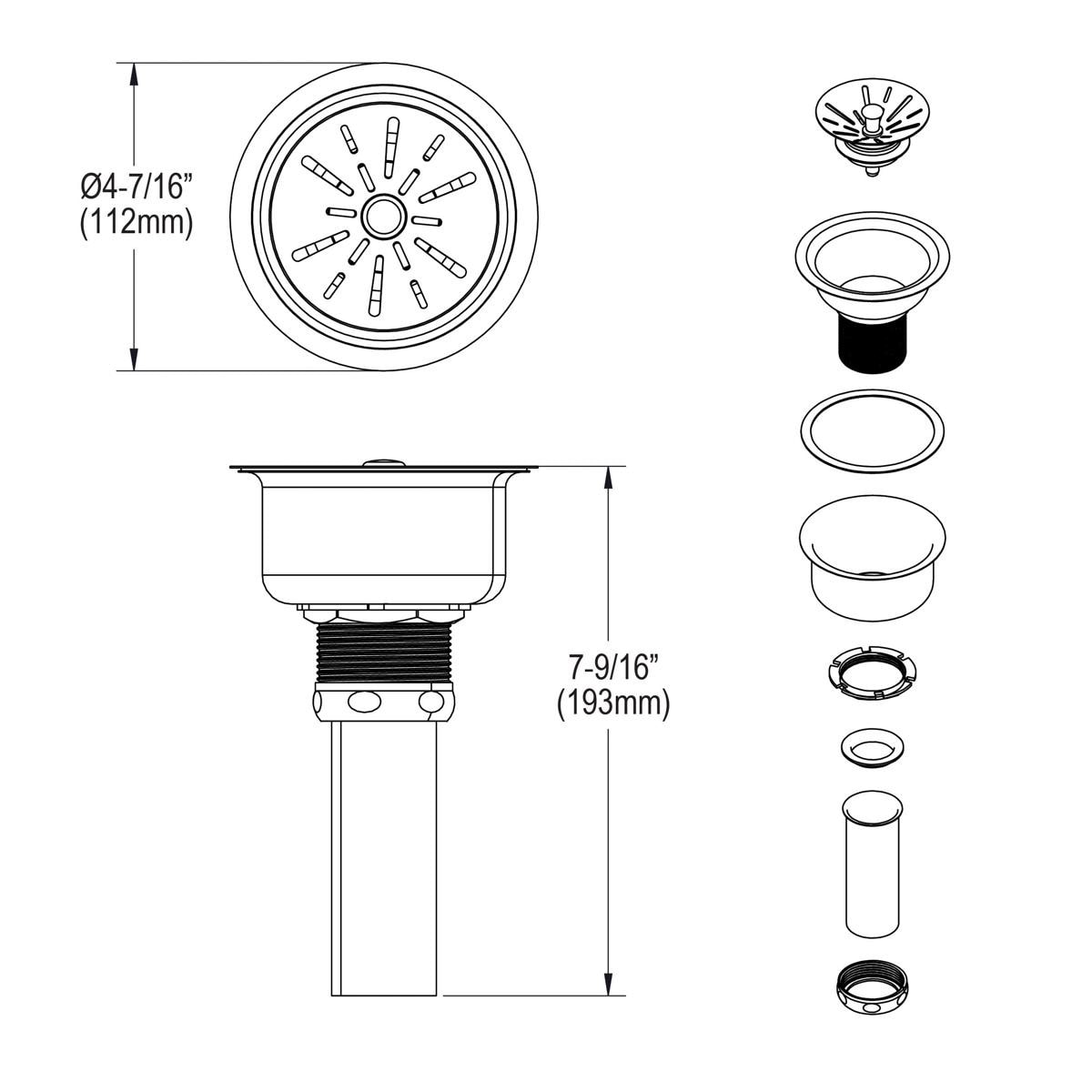 Elkay LK99S Kitchen-Sink-Strainers - View #5