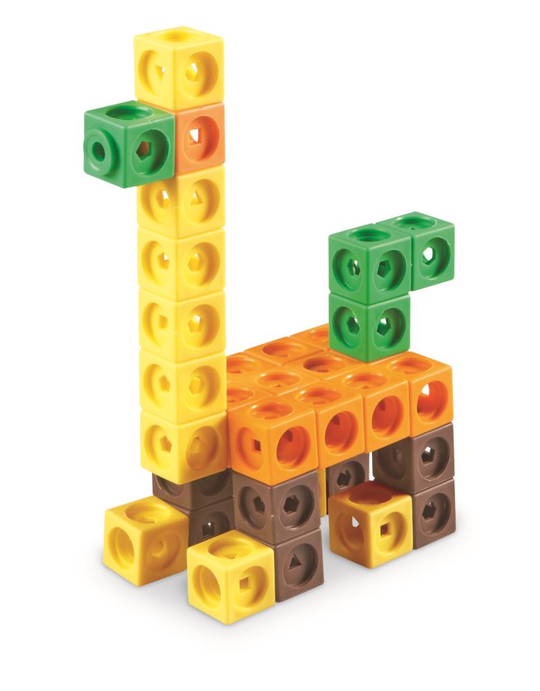 Learning Resources MathLink Cubes - 100 Pieces, Educational Math Cubes  Manipulatives, Ages 5+