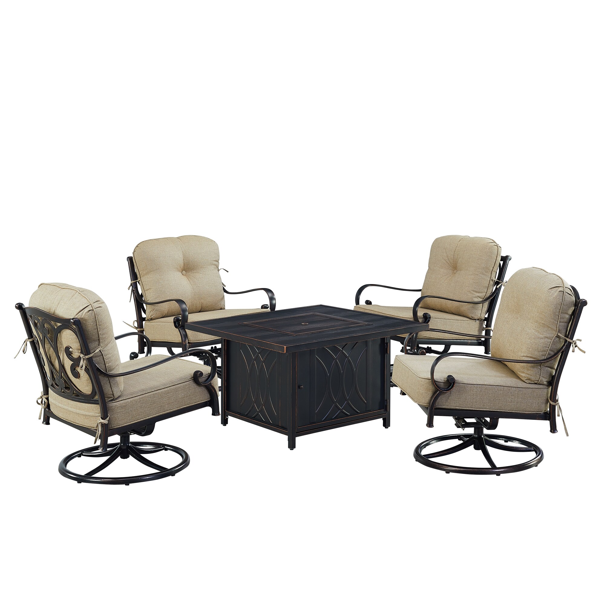 Oakland Living POPPY4CHCAVETNCUA Patio-Conversation-Sets - View #4