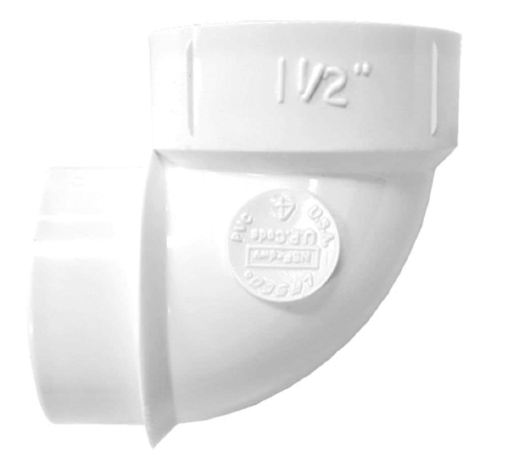 LASCO D333-015RMC 1-1/2-in 90-degree PVC DWV Elbow