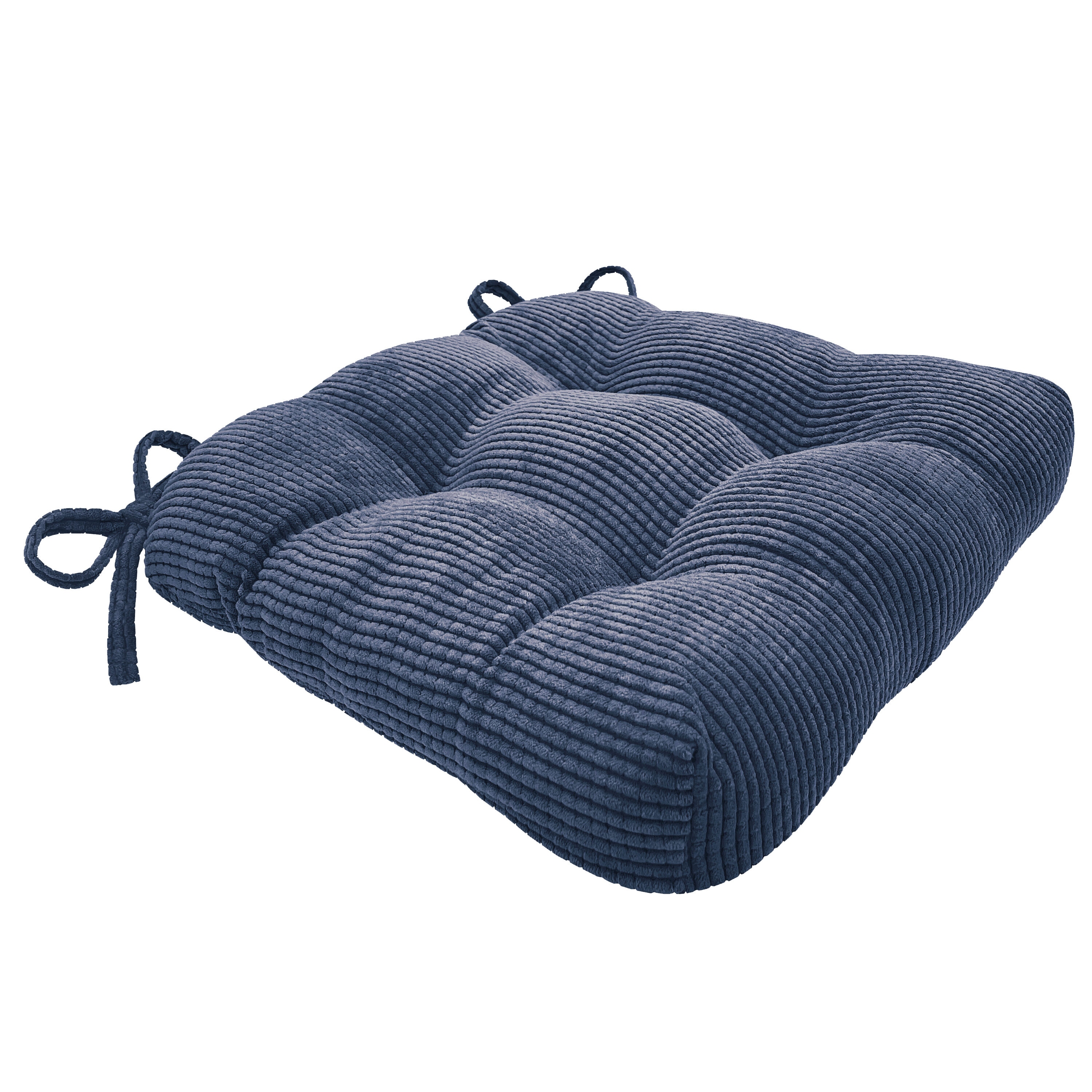 Achim JKCHPDBL14 Jackson Blue Solid Chair Cushion