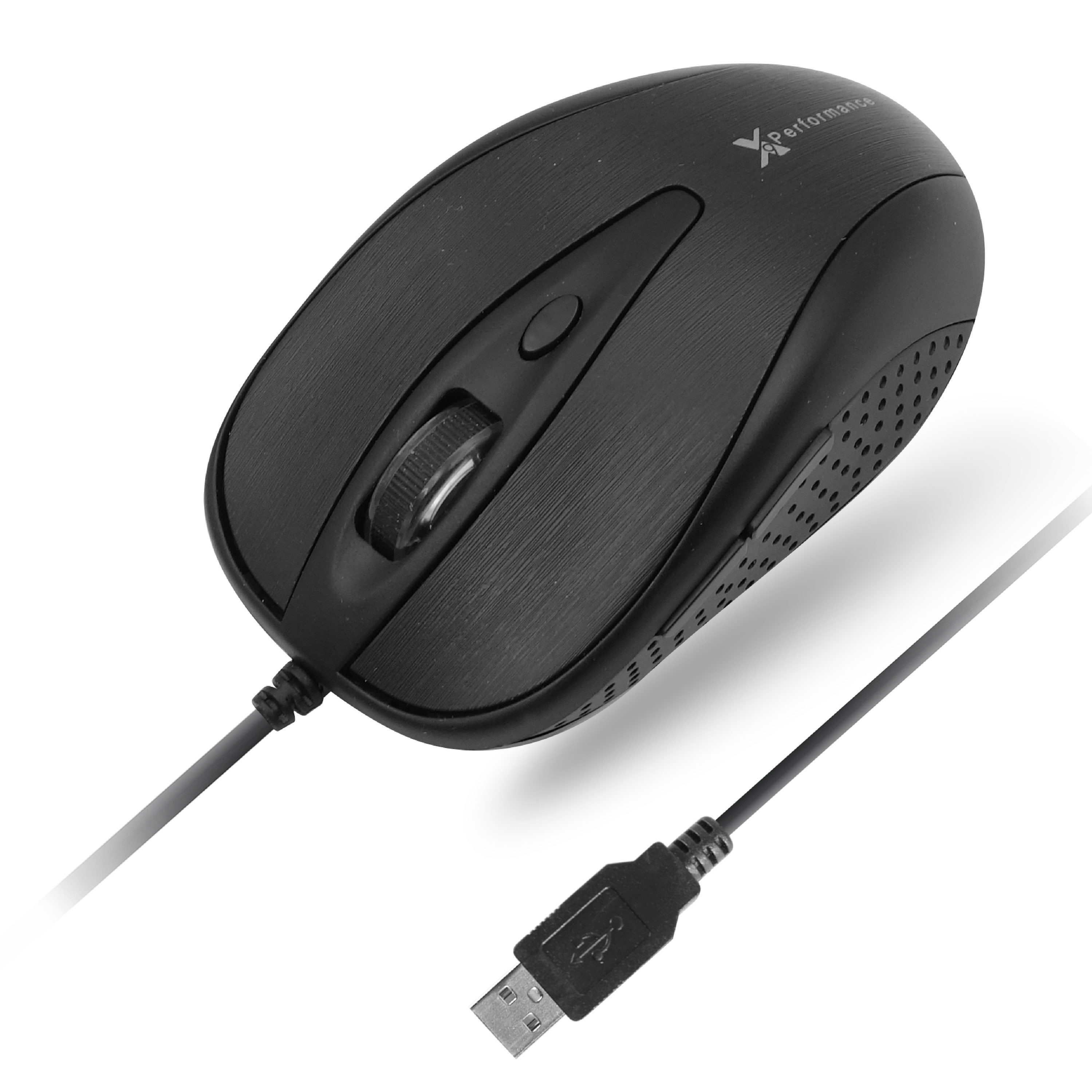 Macally X9 Performance Usb Wired Mouse For Laptop- (high