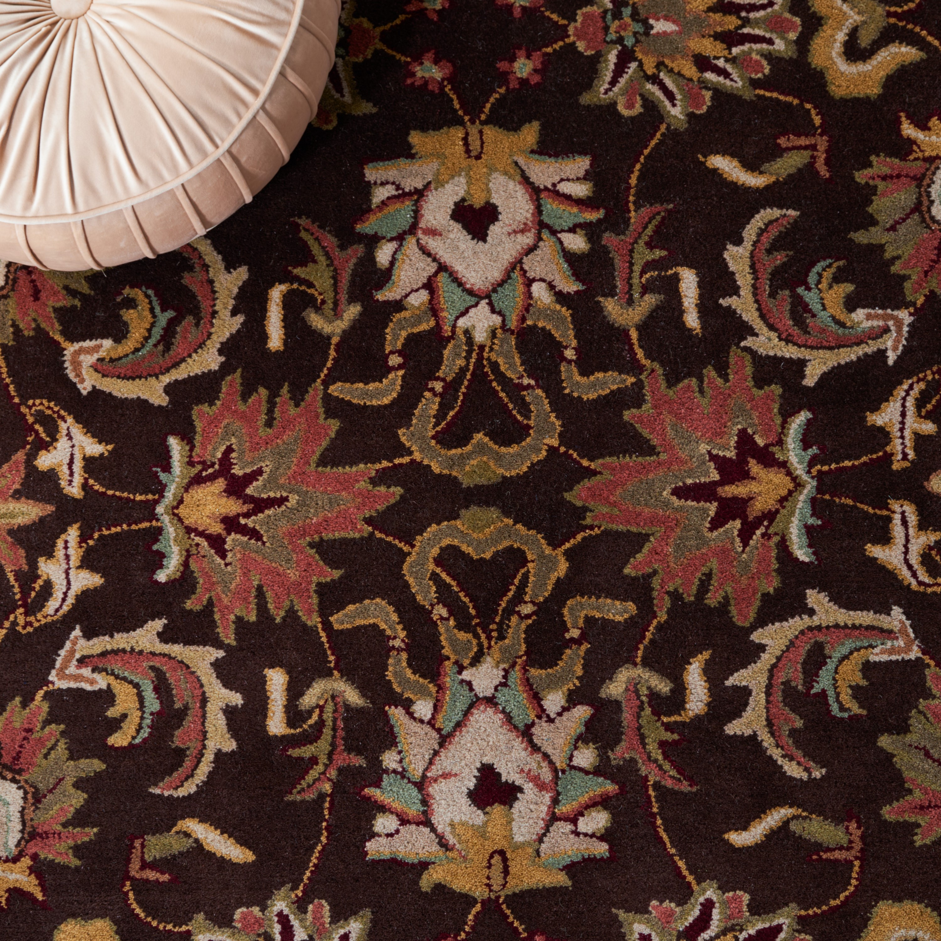 Elegant Traditions Hand-Tufted Wool Area Rug, Brown/Beige, 9' x 12'
