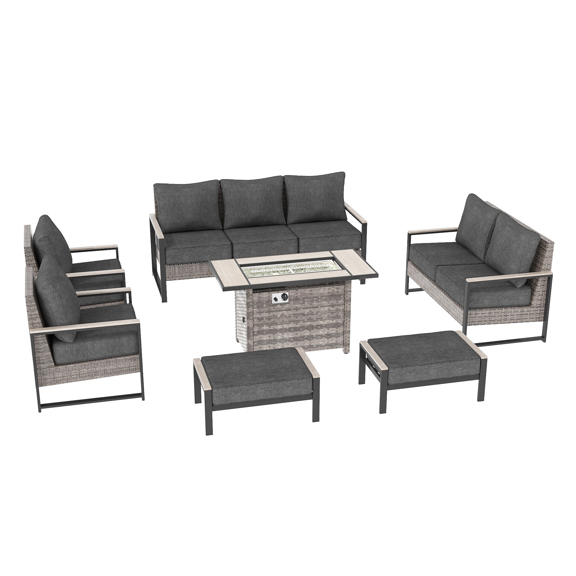 Sonkuki SD-PS-148HBK-S3T5 Patio-Conversation-Sets - View #2