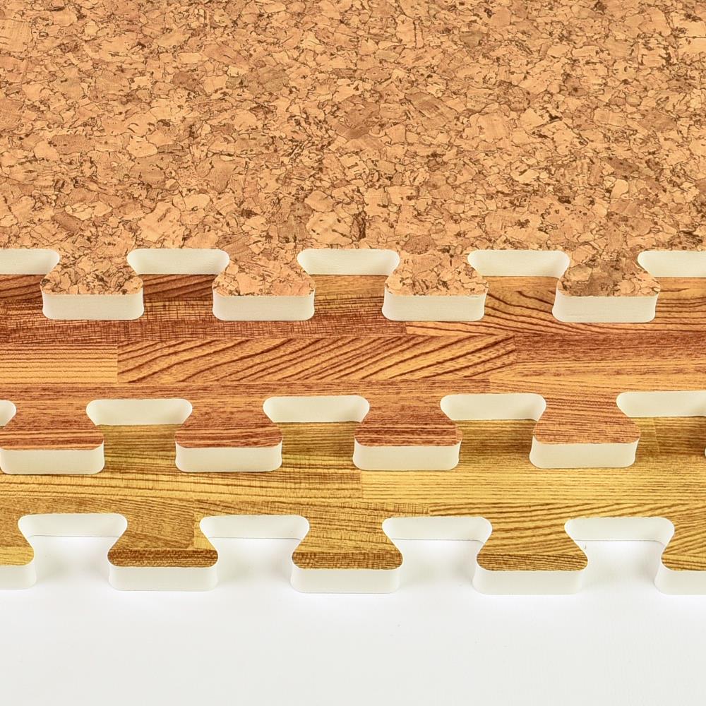 Flipside Natural Cork Tiles 6 x 6 4 per Pack 3 Packs (FLP12066-3)